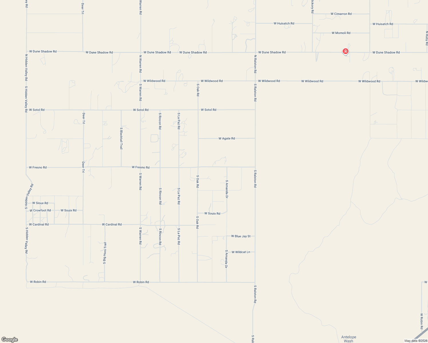 map of restaurants, bars, coffee shops, grocery stores, and more near 51741 West Fresno Road in Maricopa