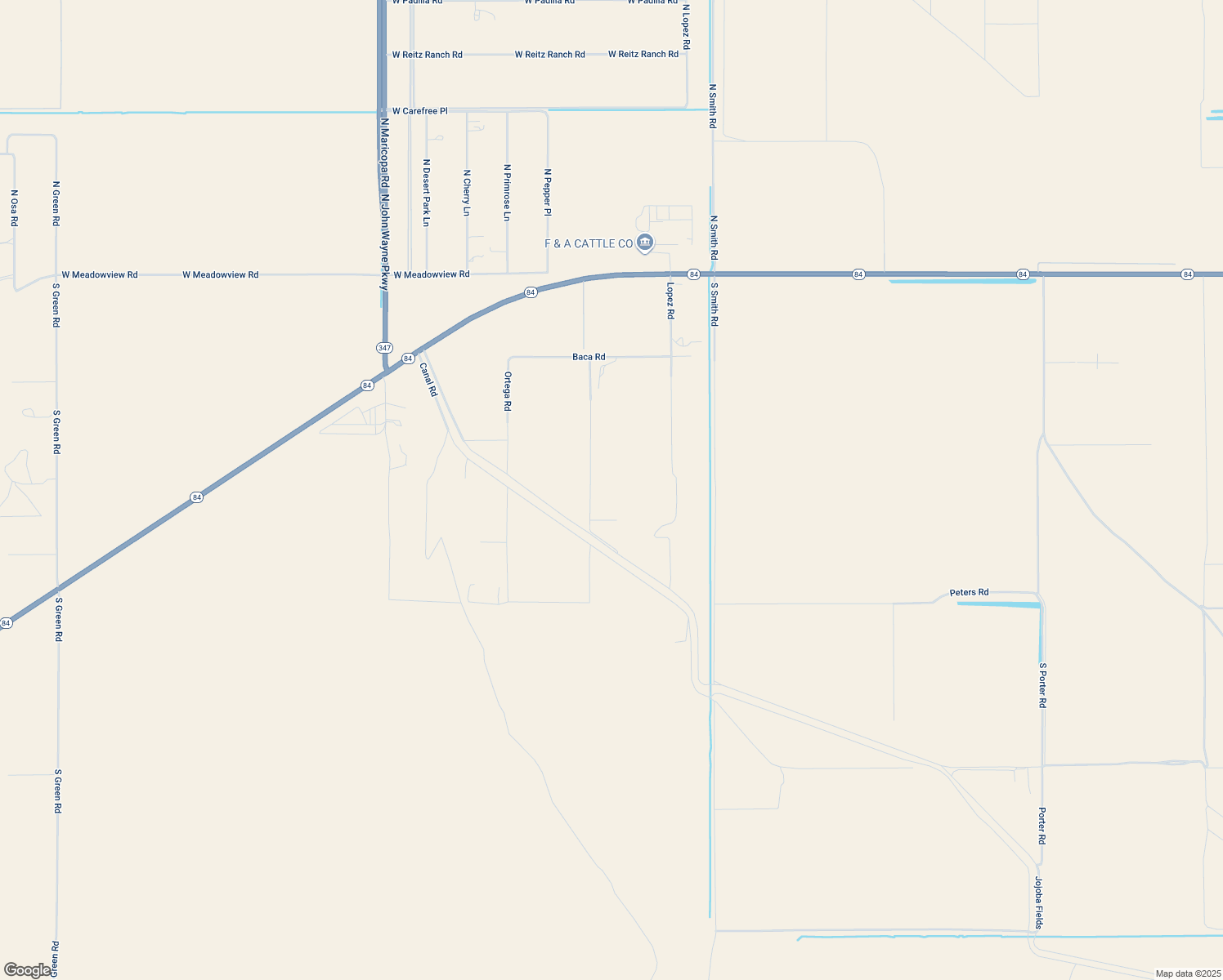 map of restaurants, bars, coffee shops, grocery stores, and more near 1167 Herrerra Road in Maricopa