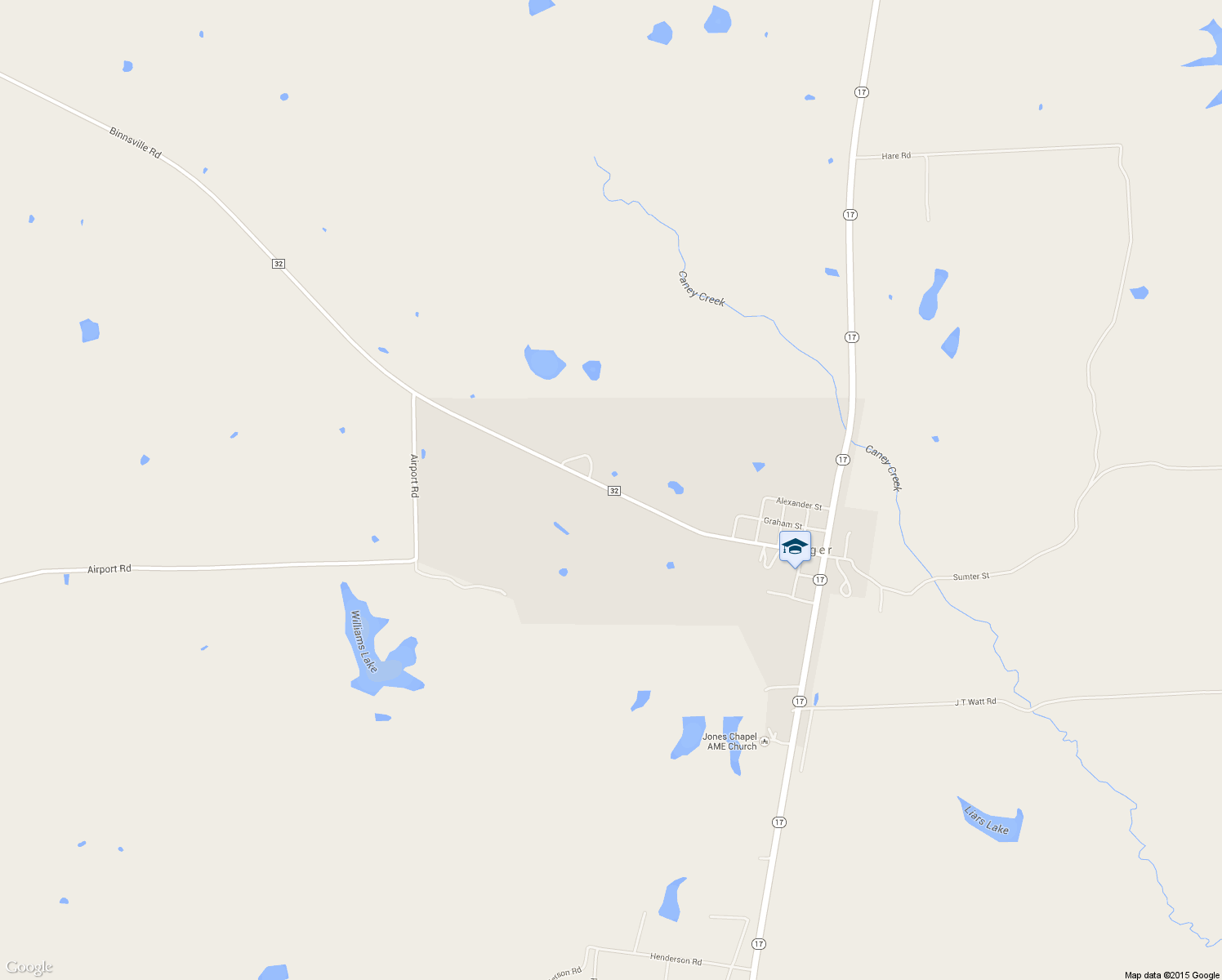 map of restaurants, bars, coffee shops, grocery stores, and more near Broadway Street in Emelle