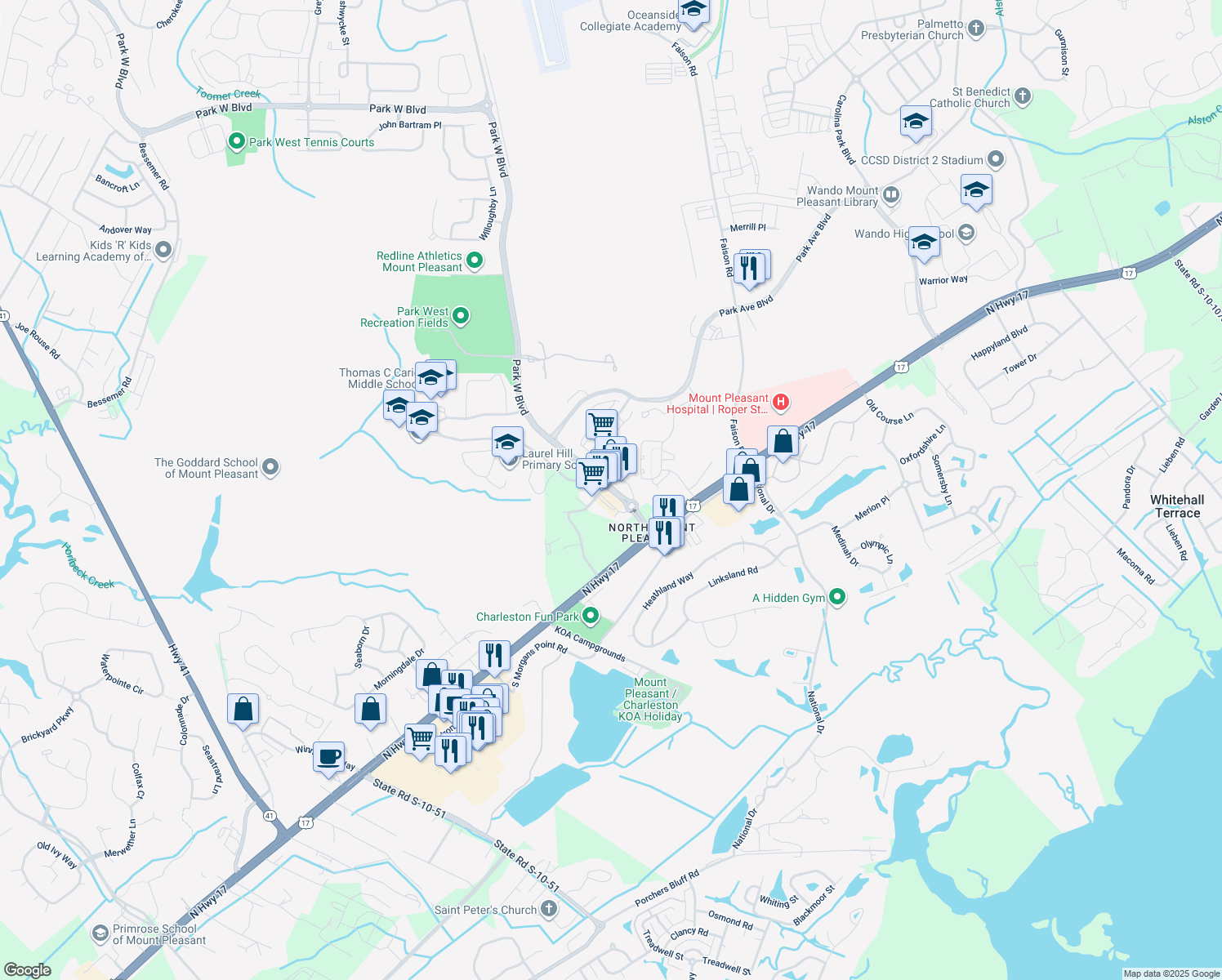 150 Park West Boulevard, Mount Pleasant SC Walk Score