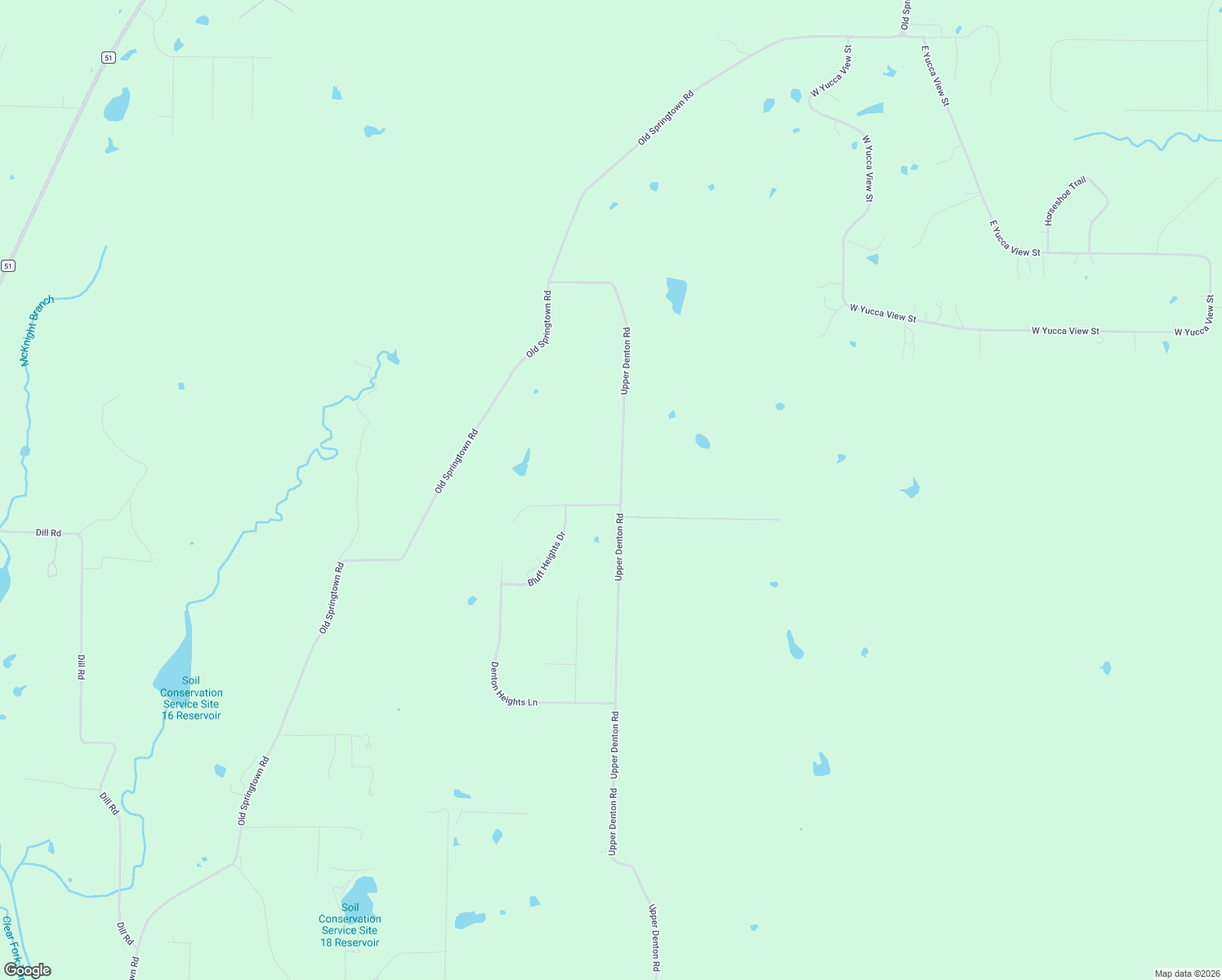 map of restaurants, bars, coffee shops, grocery stores, and more near 5721 Upper Denton Road in Weatherford