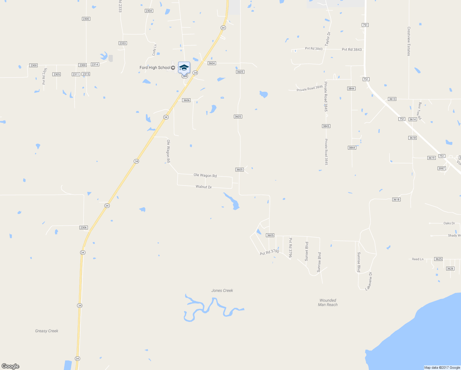 map of restaurants, bars, coffee shops, grocery stores, and more near 555 County Road 3788 in Quinlan