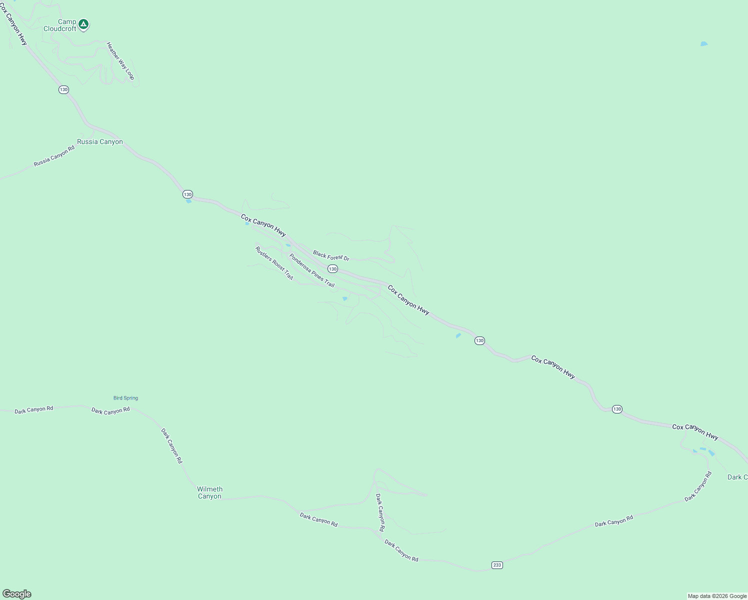 map of restaurants, bars, coffee shops, grocery stores, and more near 6 Bonanza Nook in Cloudcroft