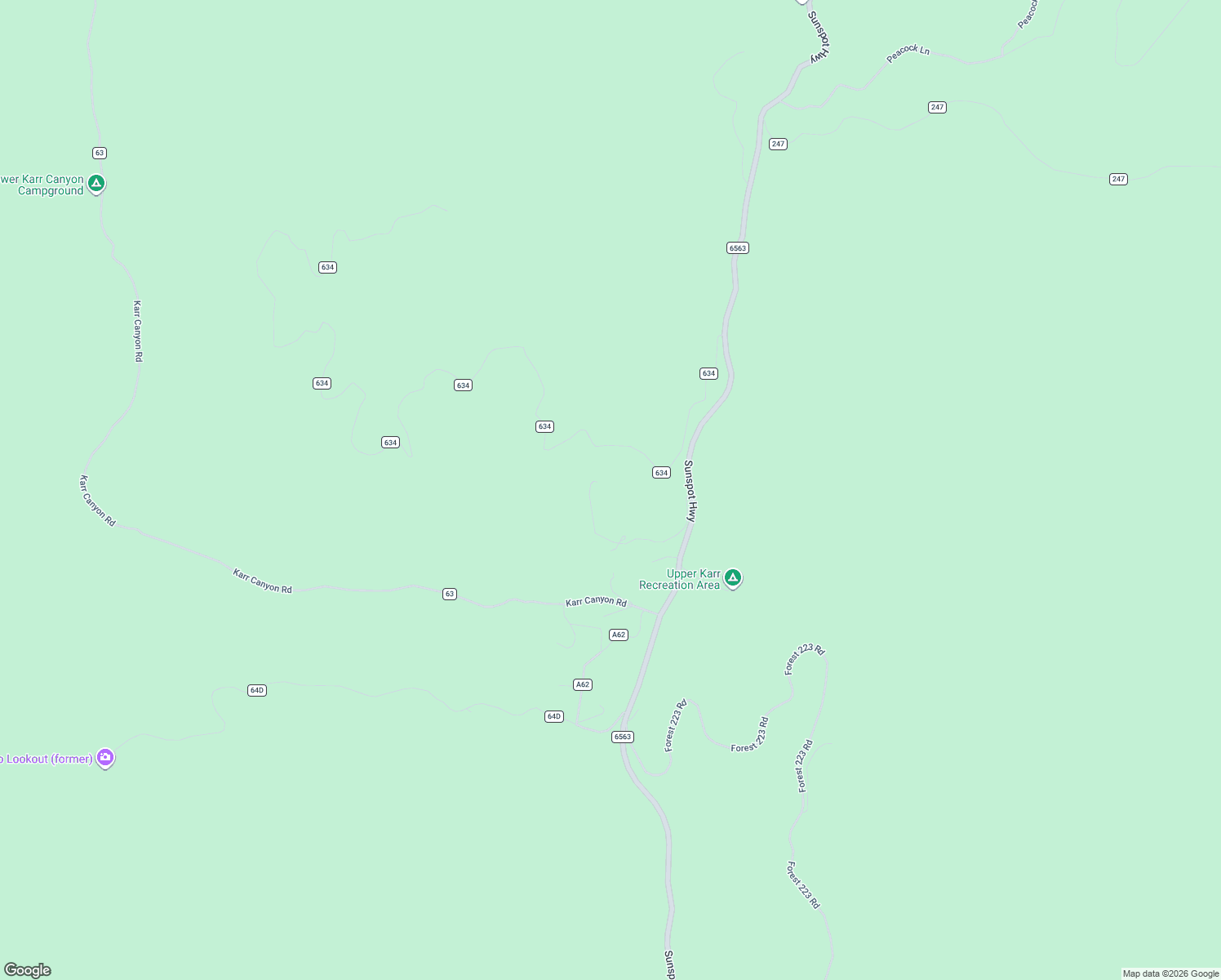map of restaurants, bars, coffee shops, grocery stores, and more near 53 Autumn Rd in Cloudcroft