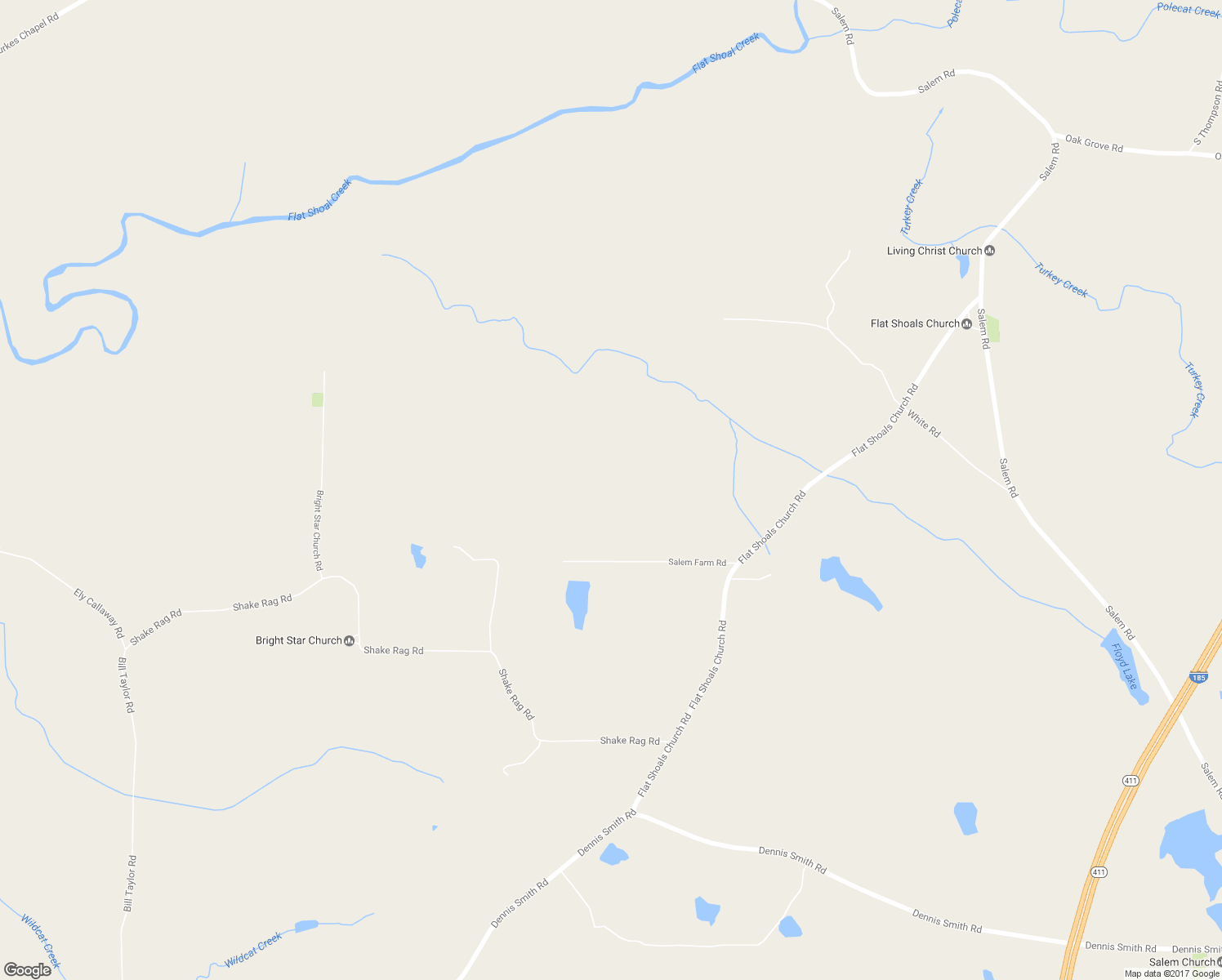 map of restaurants, bars, coffee shops, grocery stores, and more near 216 Salem Farm Road in Pine Mountain