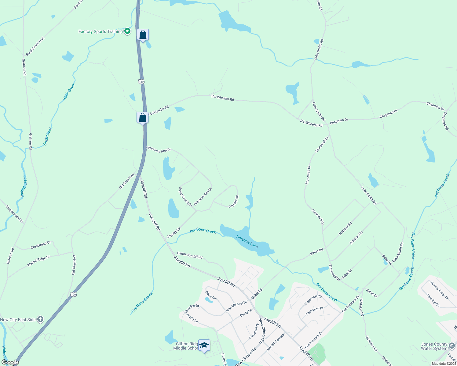 map of restaurants, bars, coffee shops, grocery stores, and more near 104 Wheehaw Rd in Macon