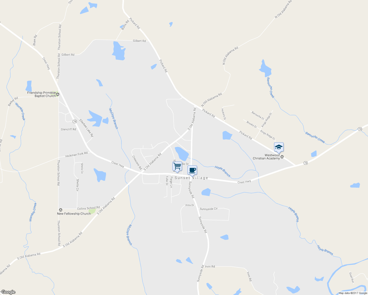 map of restaurants, bars, coffee shops, grocery stores, and more near 350 Lakefront Road in Thomaston
