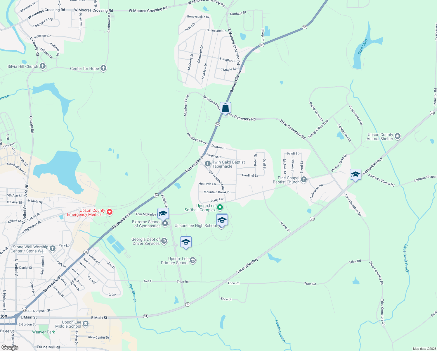 map of restaurants, bars, coffee shops, grocery stores, and more near 392 Bent Street in Thomaston