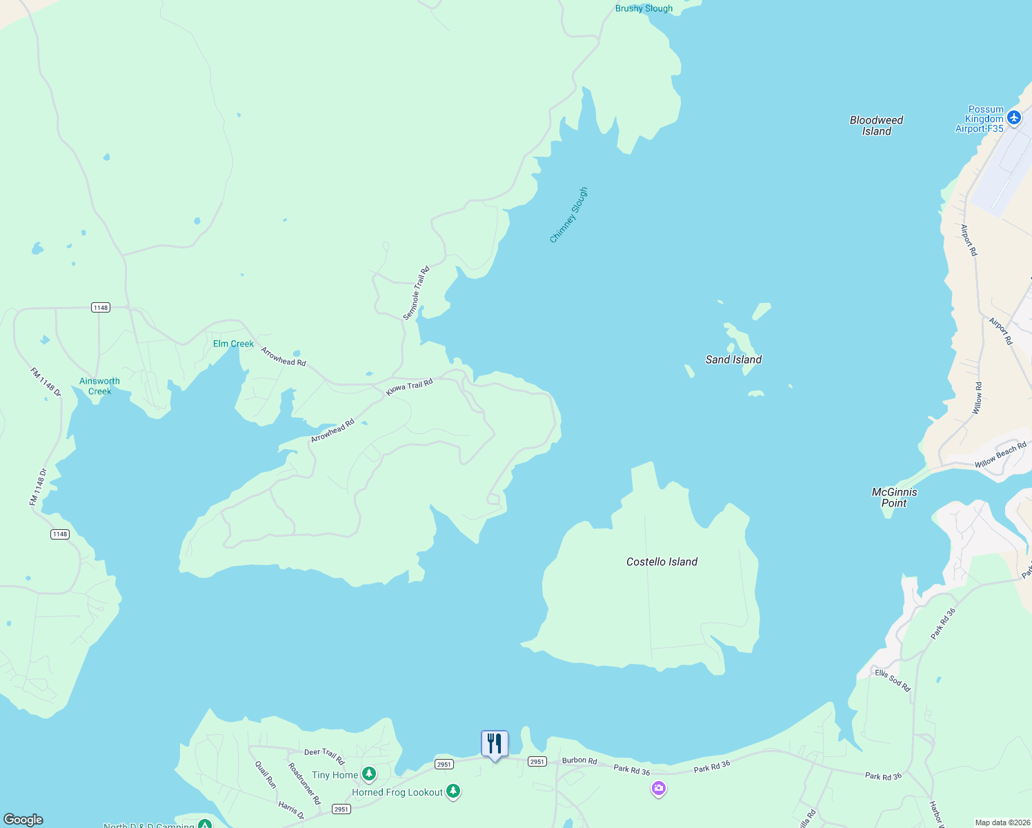 map of restaurants, bars, coffee shops, grocery stores, and more near 5615 Kiowa Lane in Graham