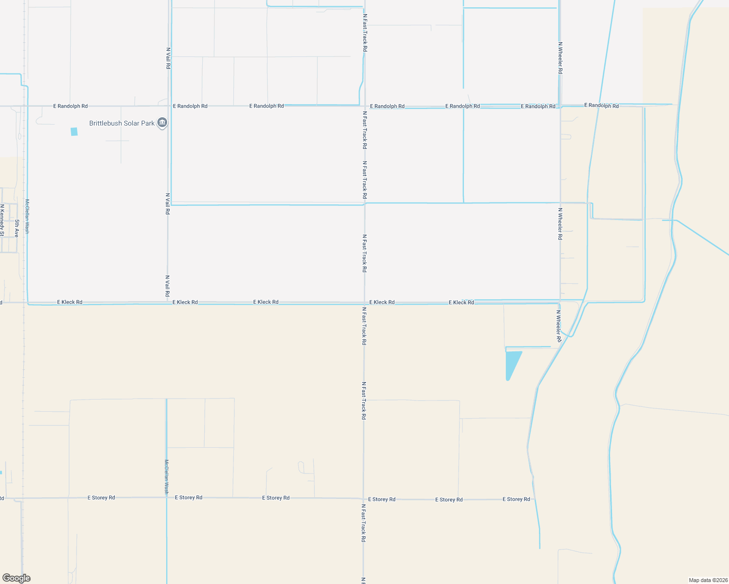 map of restaurants, bars, coffee shops, grocery stores, and more near North Fast Track Road in Coolidge