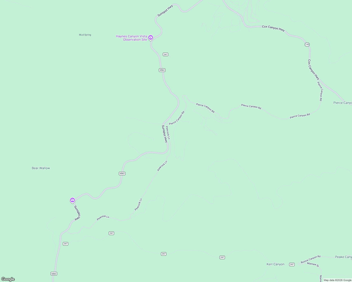 map of restaurants, bars, coffee shops, grocery stores, and more near 2-38 Carrie Camp Road in Cloudcroft