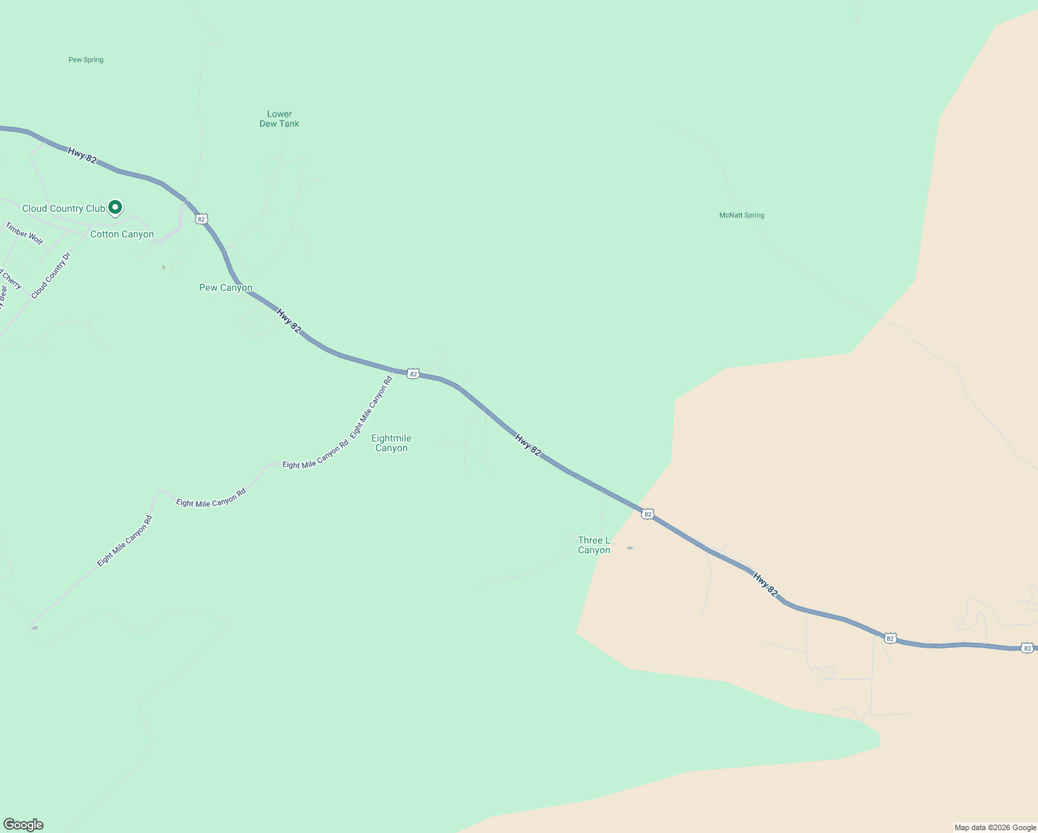 map of restaurants, bars, coffee shops, grocery stores, and more near 2811 U.S. 82 in Mayhill