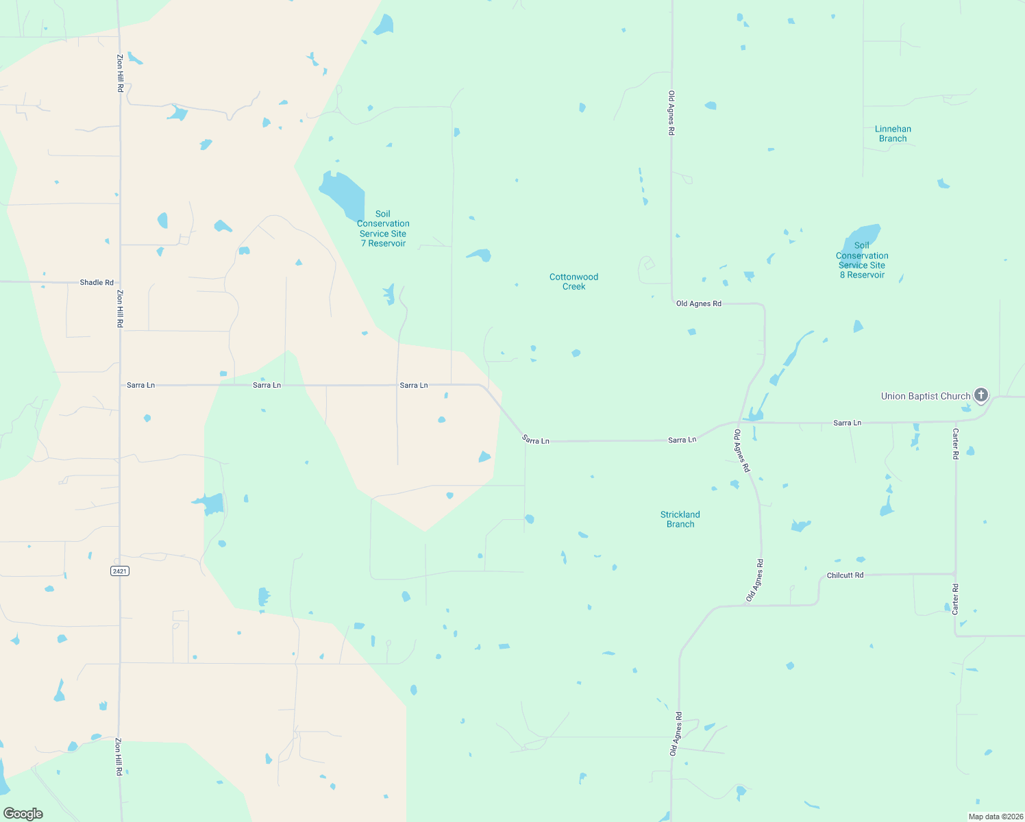 map of restaurants, bars, coffee shops, grocery stores, and more near 1581 Sarra Lane in Poolville