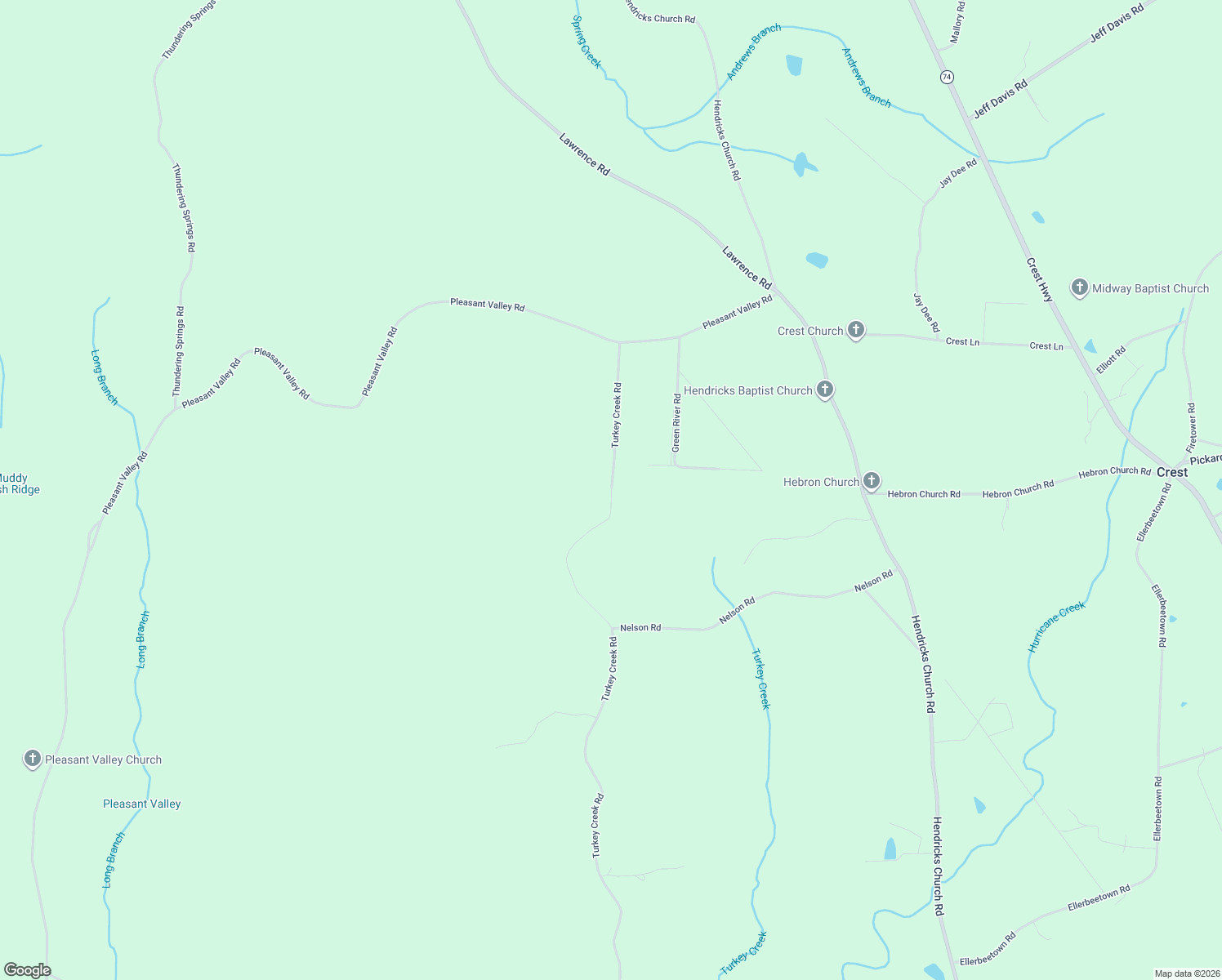 map of restaurants, bars, coffee shops, grocery stores, and more near 1771 Turkey Creek Road in Thomaston