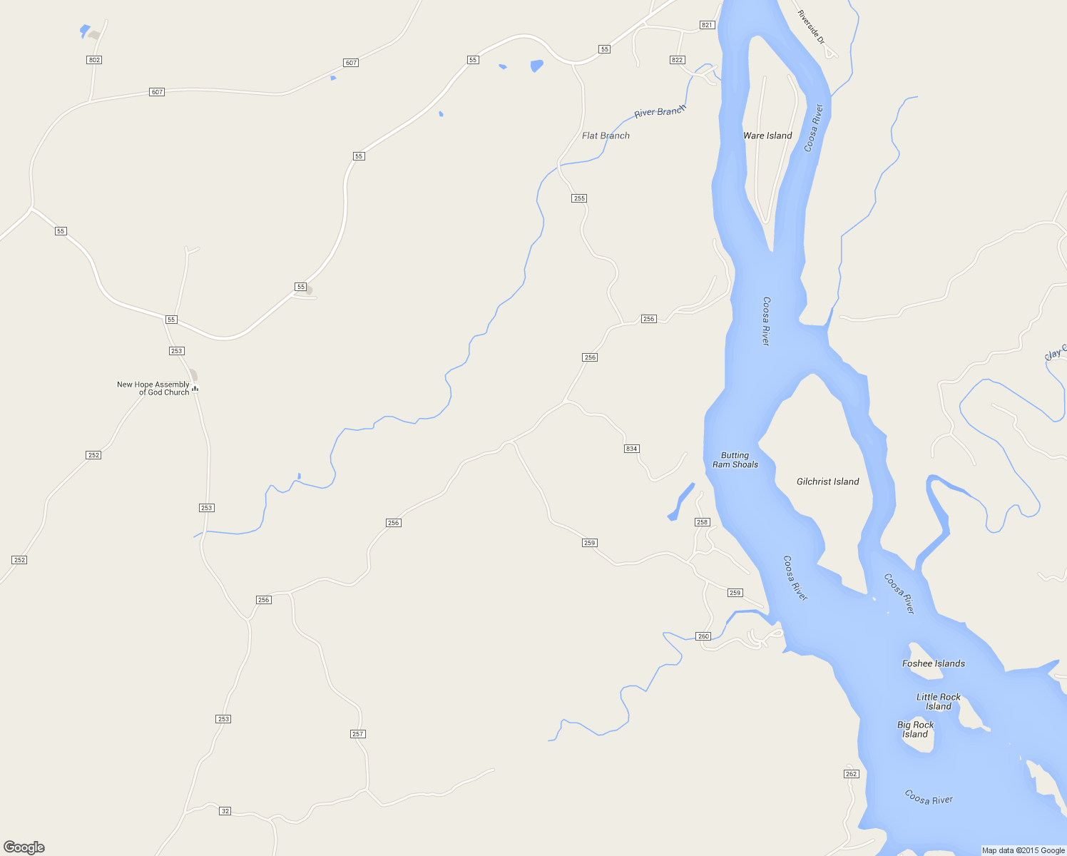 map of restaurants, bars, coffee shops, grocery stores, and more near 1305 County Road 256 in Clanton
