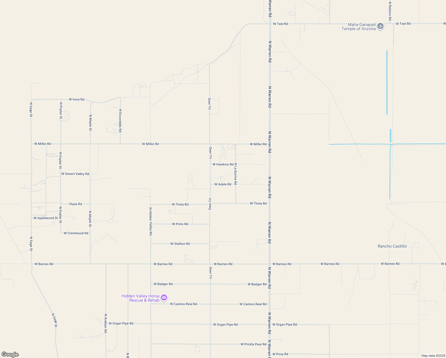 map of restaurants, bars, coffee shops, grocery stores, and more near 53354 West Adele Road in Maricopa