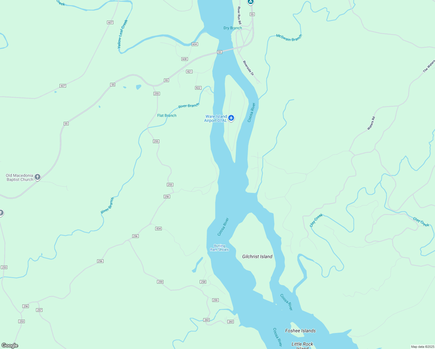 map of restaurants, bars, coffee shops, grocery stores, and more near 2315 County Road 256 in Clanton