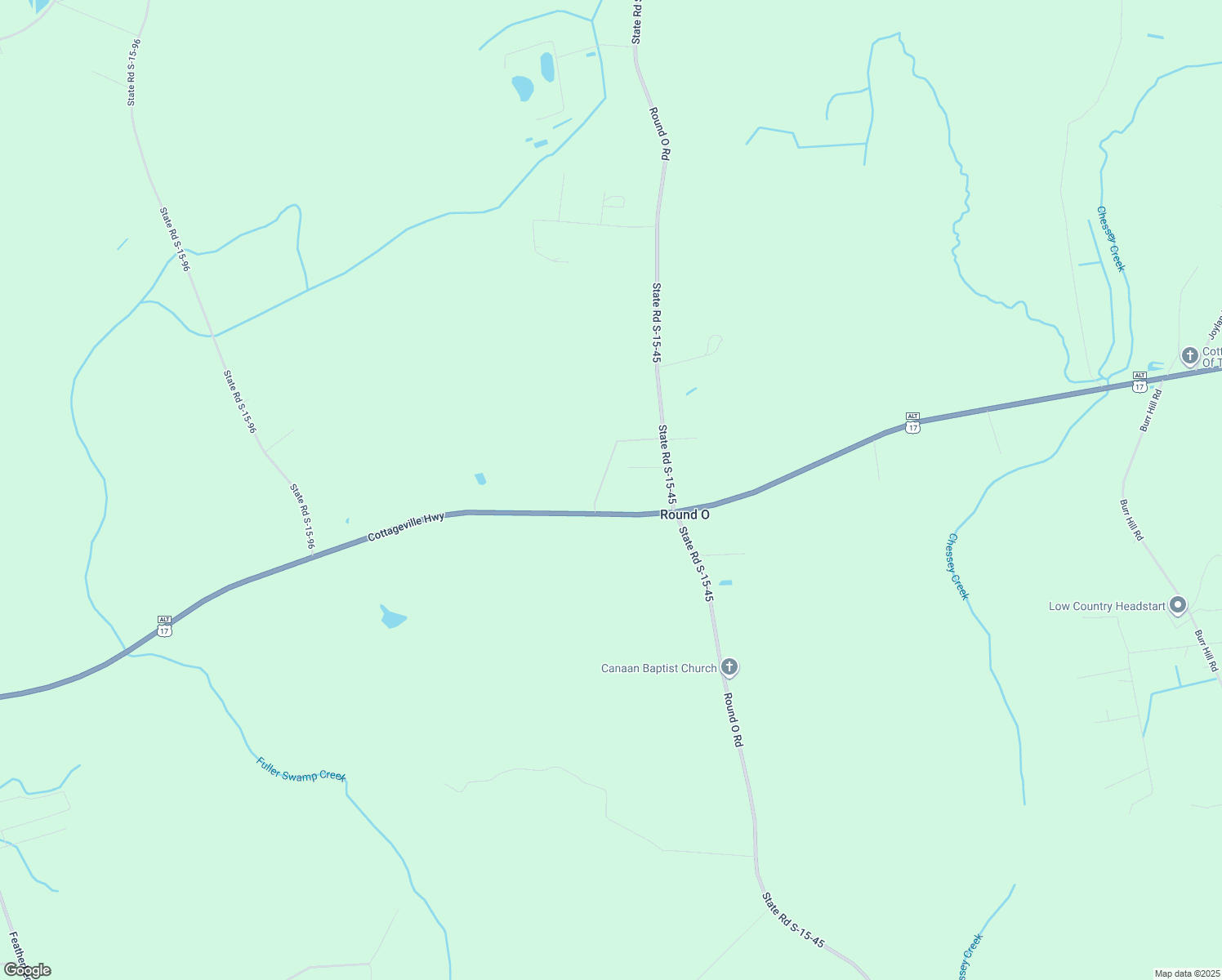 map of restaurants, bars, coffee shops, grocery stores, and more near 50 Lemuel Avenue in Colleton County