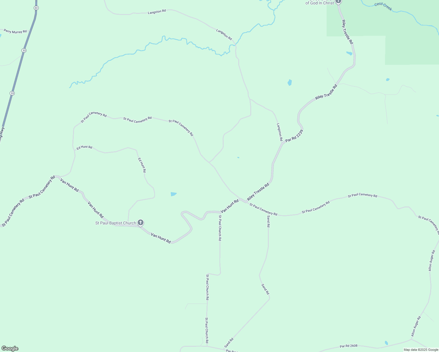 map of restaurants, bars, coffee shops, grocery stores, and more near Saint Paul Cemetery Road in Marion