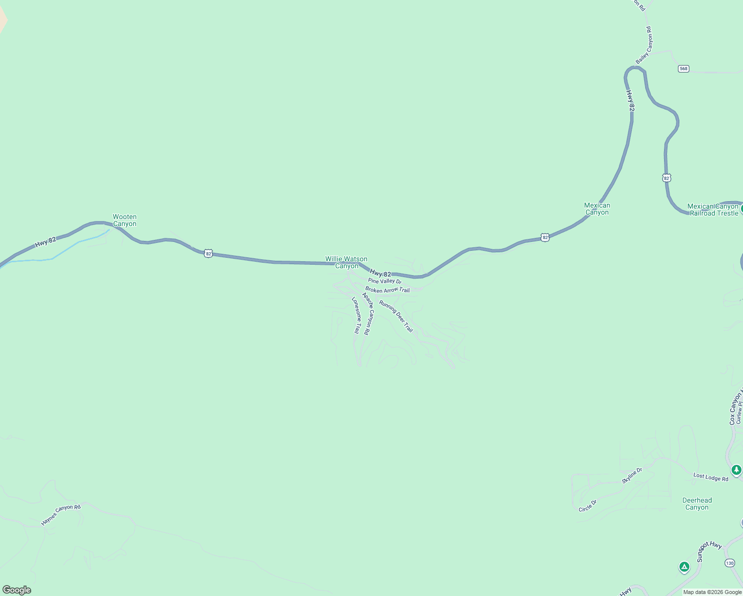 map of restaurants, bars, coffee shops, grocery stores, and more near 1 Running Deer Trail in Alamogordo