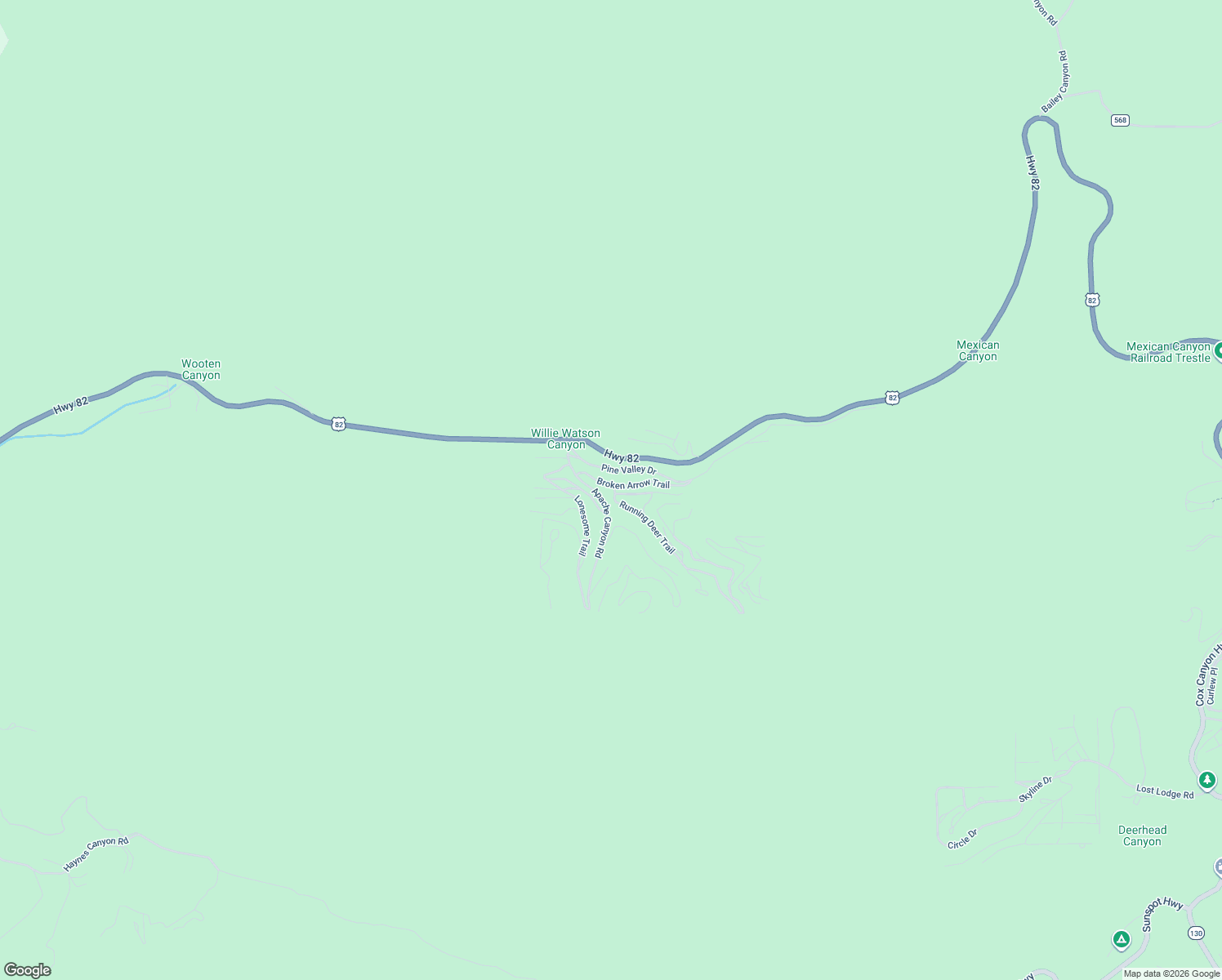 map of restaurants, bars, coffee shops, grocery stores, and more near 1 Running Deer Trail in High Rolls