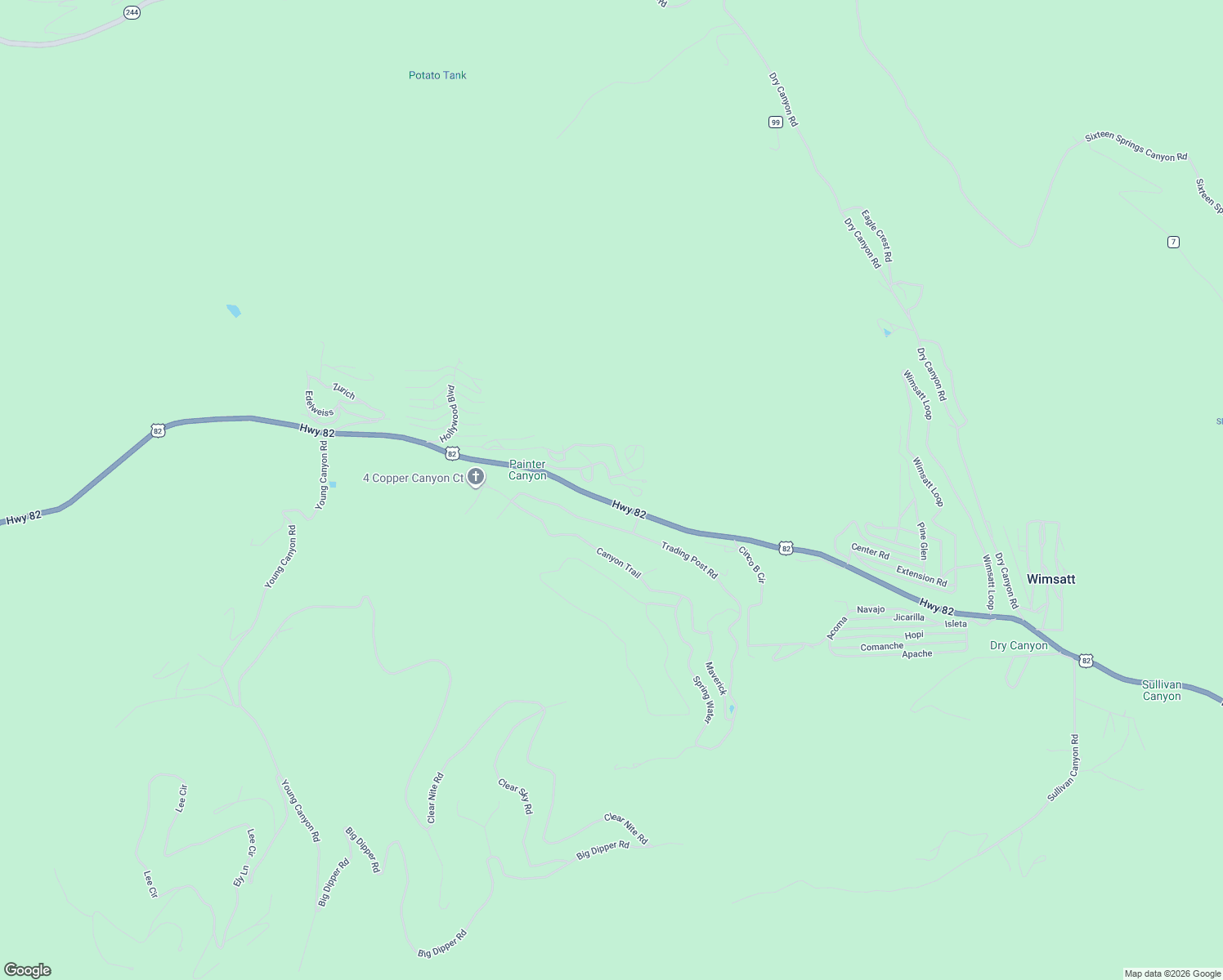 map of restaurants, bars, coffee shops, grocery stores, and more near 18 Pine Ridge Loop in Cloudcroft