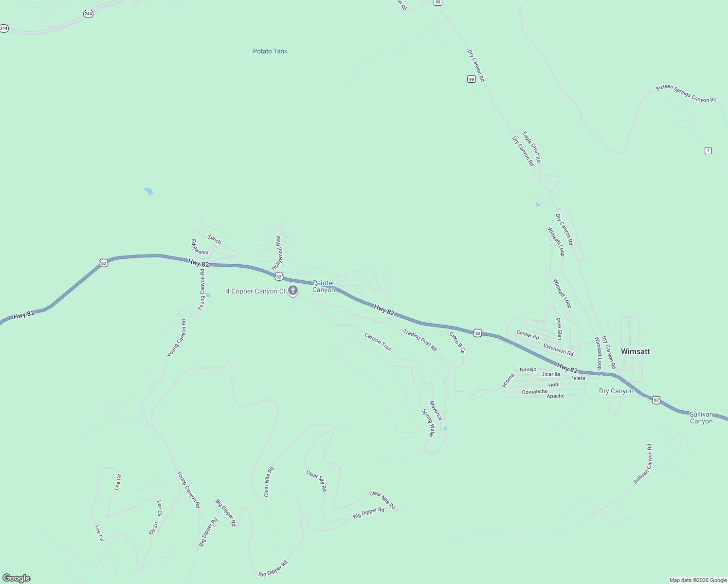 map of restaurants, bars, coffee shops, grocery stores, and more near 18 Pine Ridge Loop in Cloudcroft