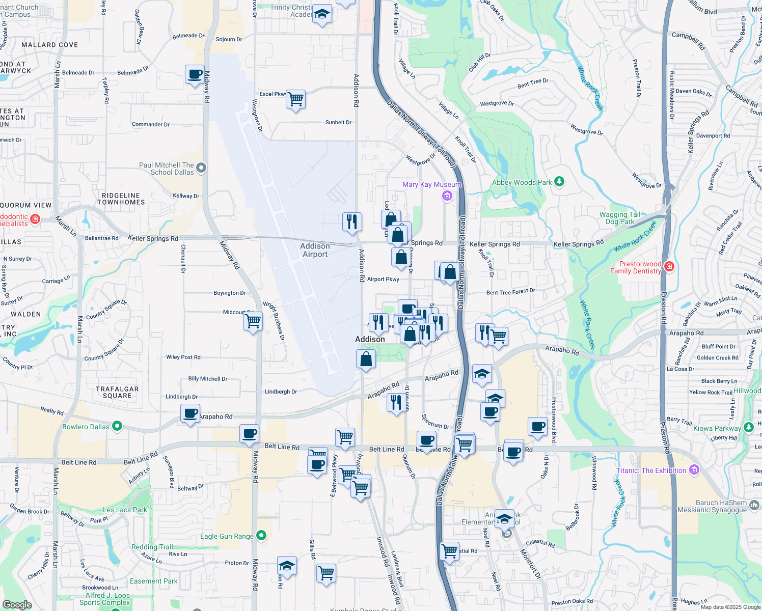 Artist Way Addison Tx Walk Score - Map Of Restaurants Bars Coffee Shops Grocery Stores And More Near artist way addison tx walk score - map of restaurants bars coffee shops grocery stores and more near