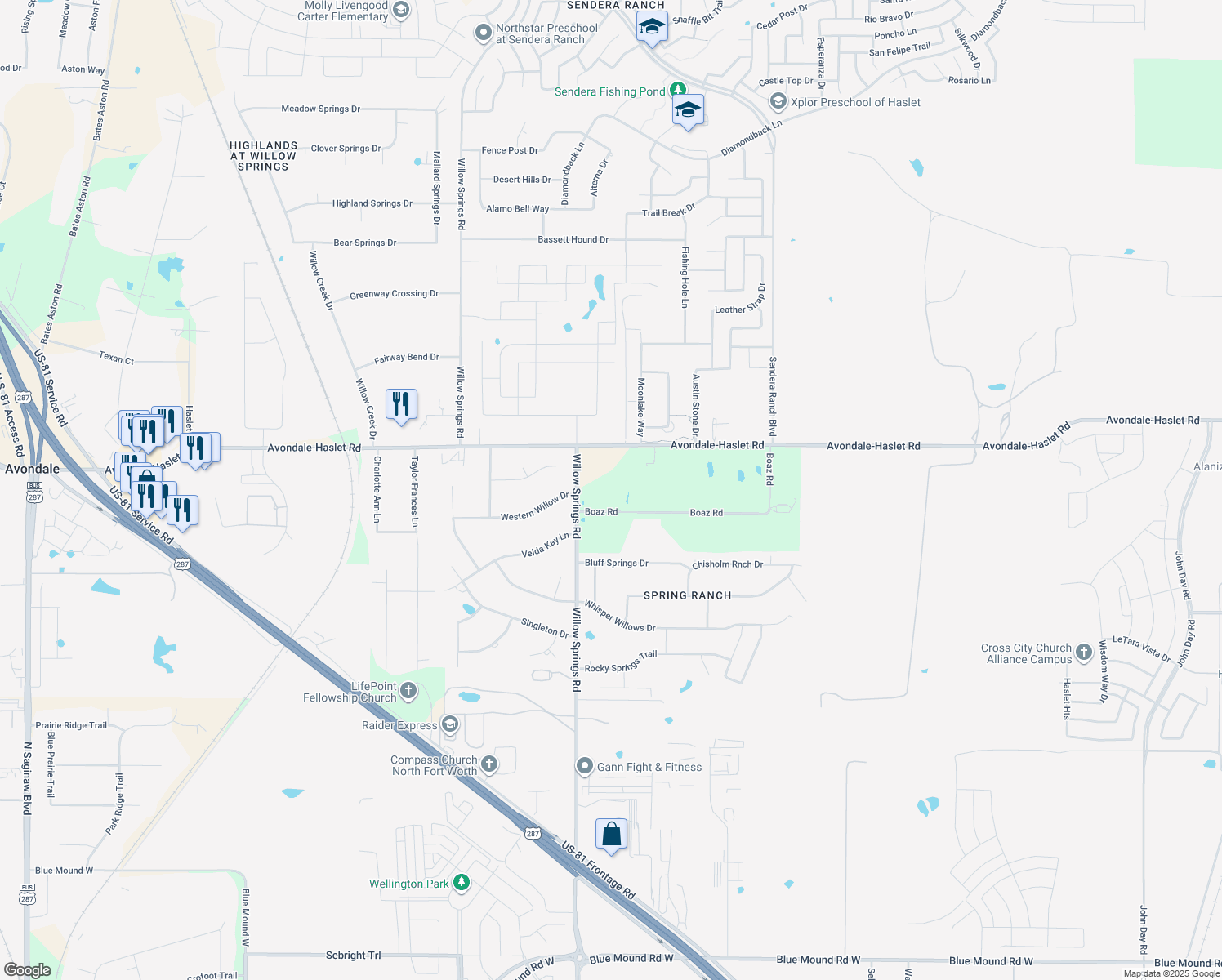 1500 Boaz Road, Haslet TX Walk Score