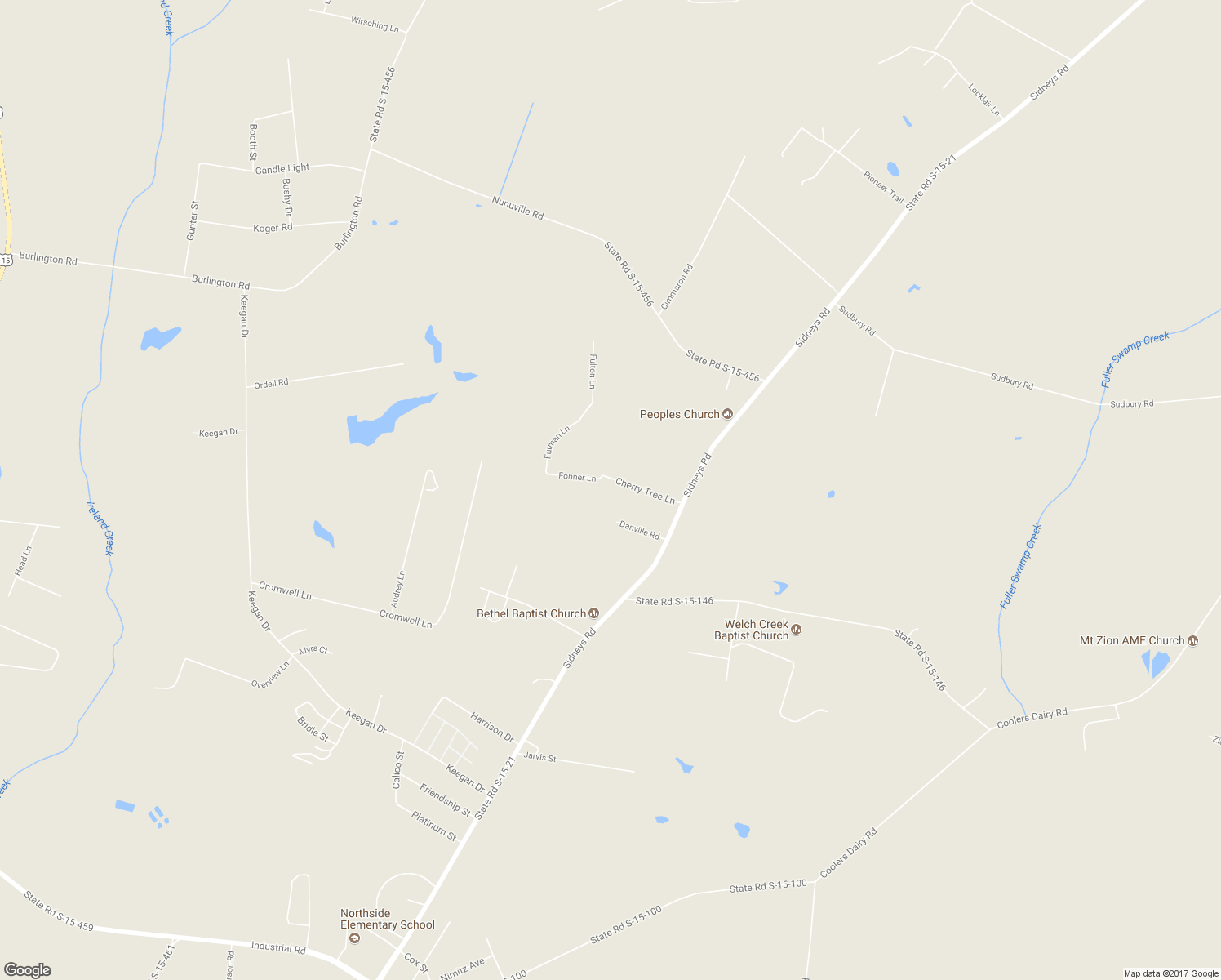 map of restaurants, bars, coffee shops, grocery stores, and more near 225 Cherry Tree Lane in Walterboro