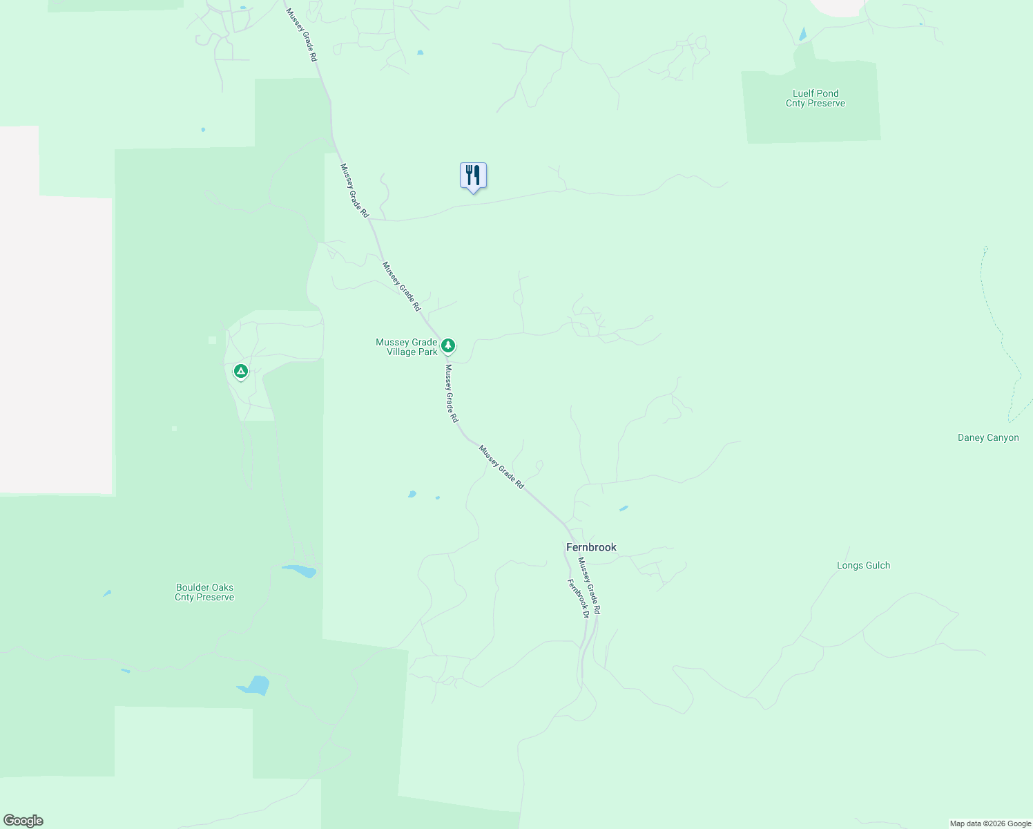 map of restaurants, bars, coffee shops, grocery stores, and more near 14469 Mussey Grade Road in Ramona
