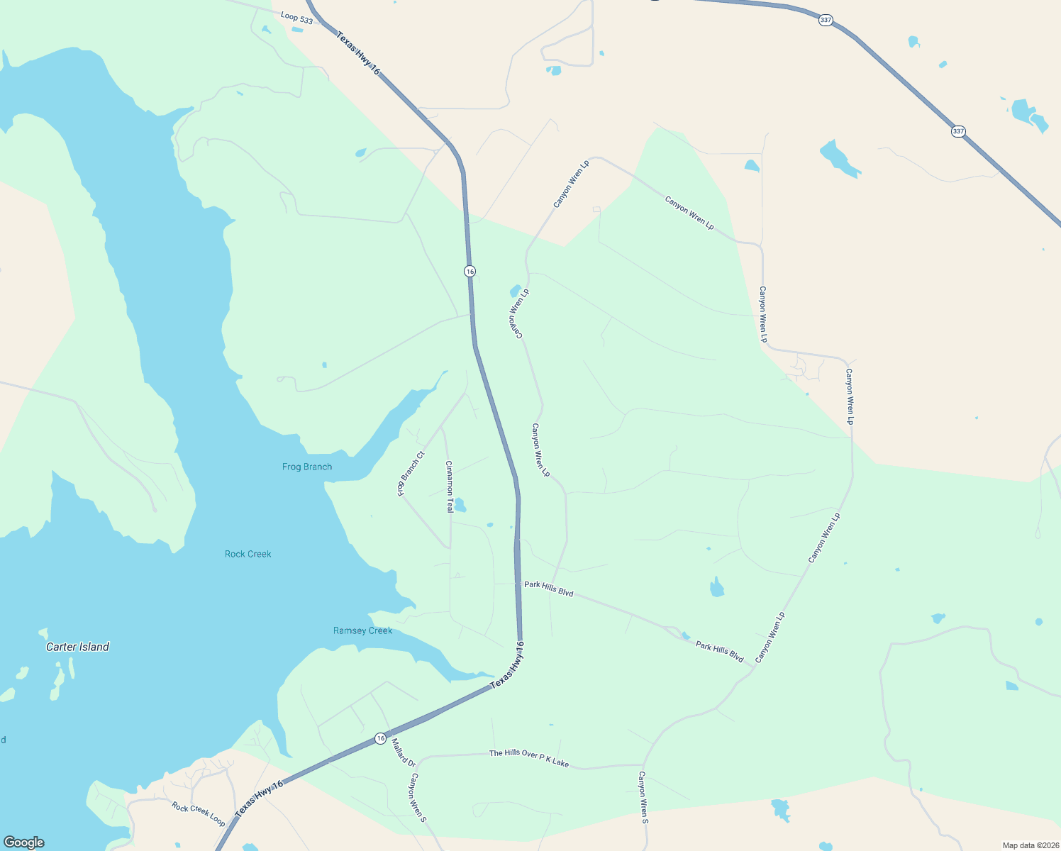 map of restaurants, bars, coffee shops, grocery stores, and more near 1607 Canyon Wren Loop in Graford