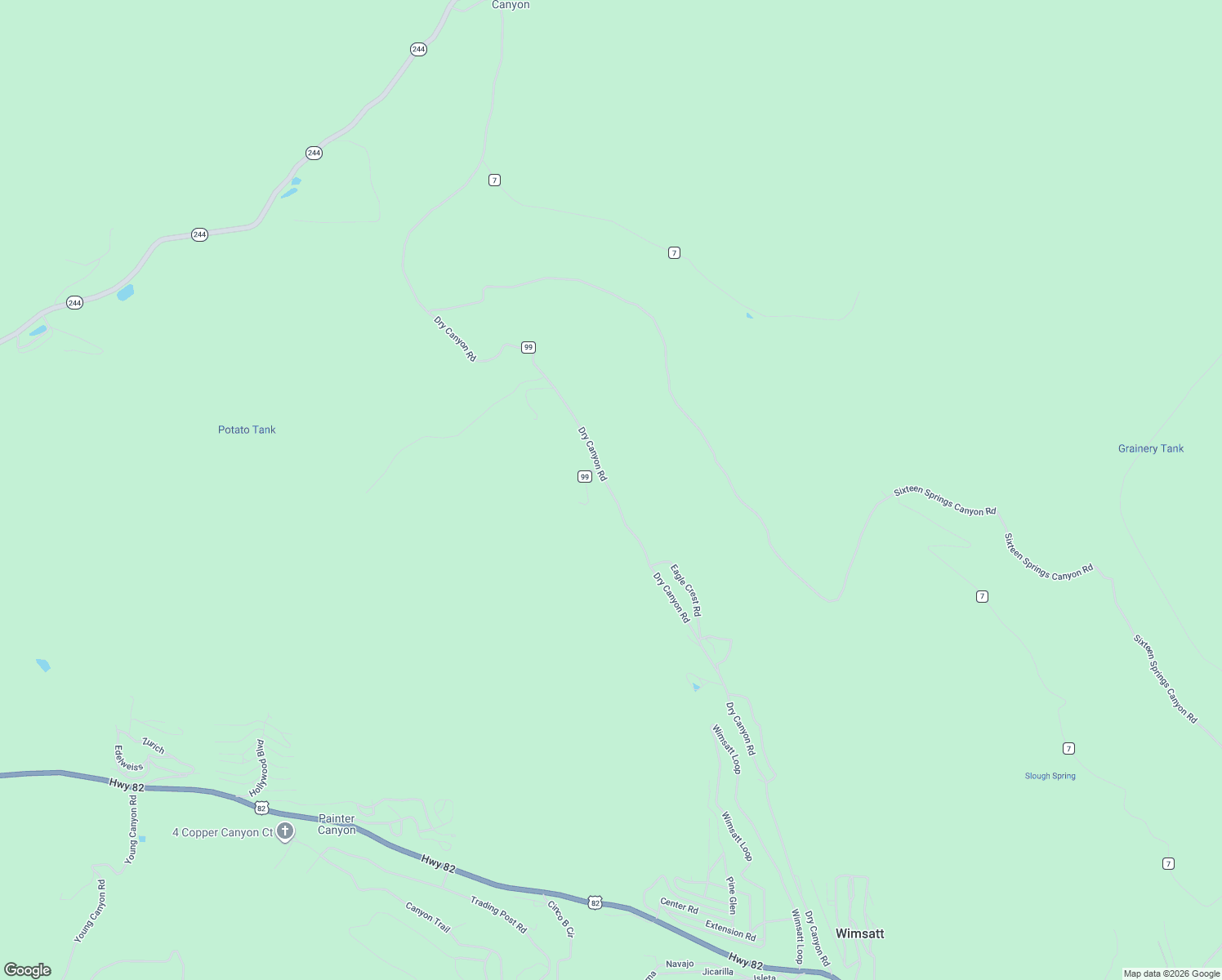 map of restaurants, bars, coffee shops, grocery stores, and more near 172 Dry Canyon Road in Cloudcroft