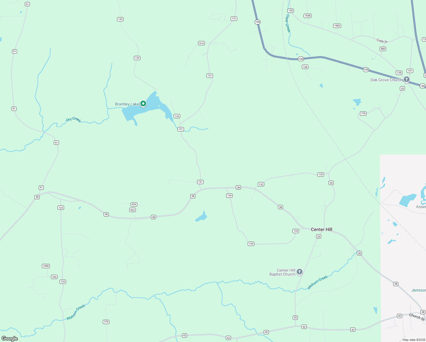 map of restaurants, bars, coffee shops, grocery stores, and more near 2310 County Road 38 in Jemison