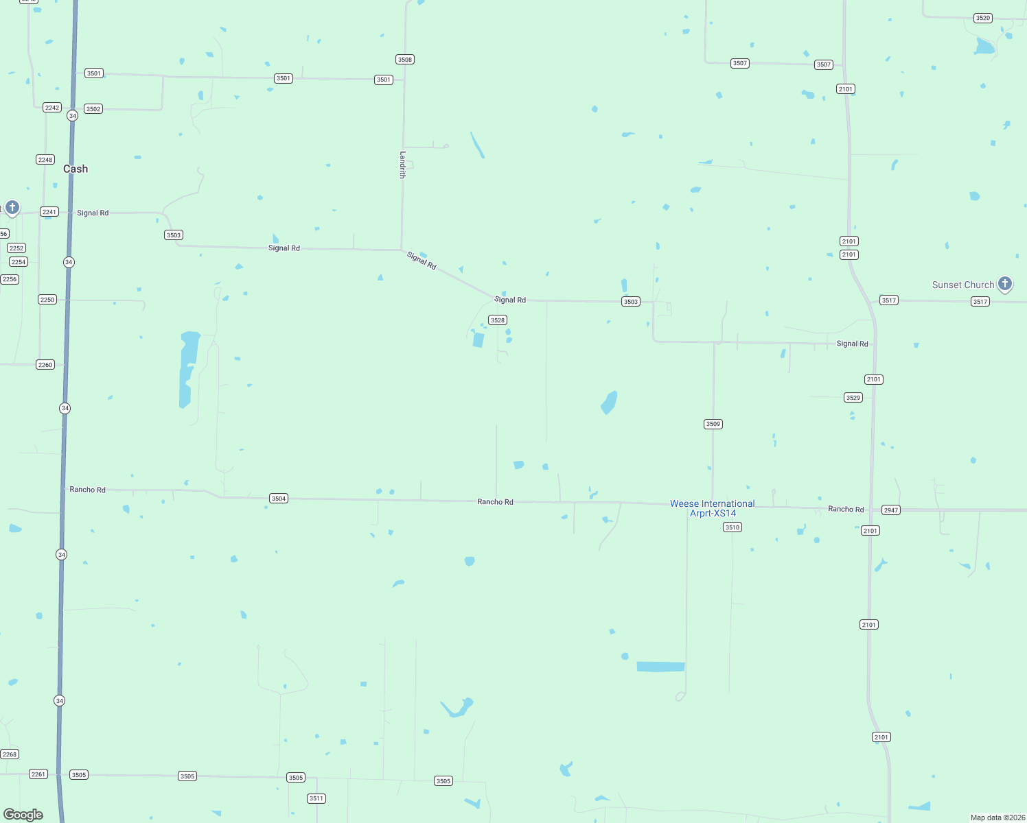 map of restaurants, bars, coffee shops, grocery stores, and more near 5847 Rash Rd in Quinlan