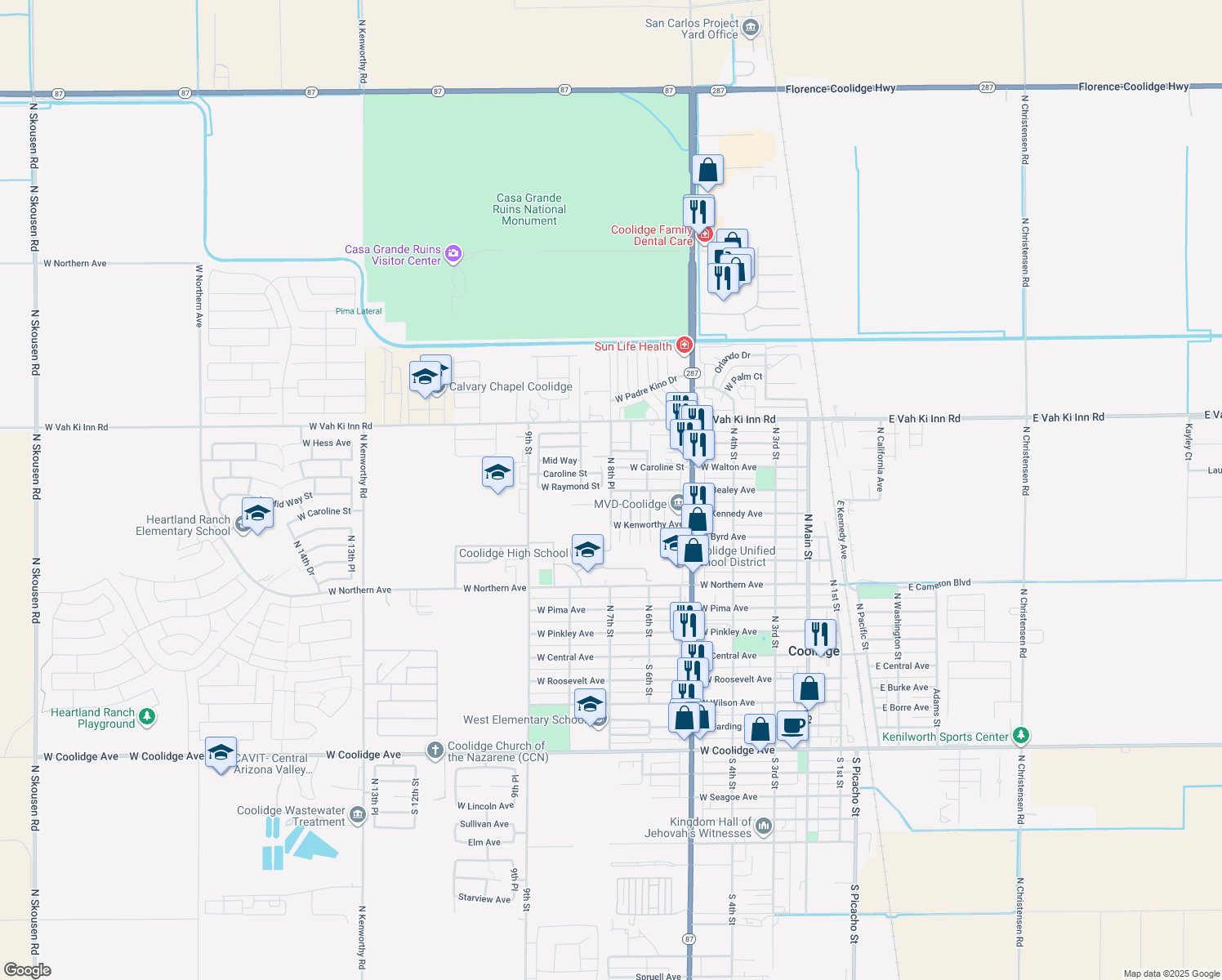819 Raymond Street, Coolidge AZ Walk Score