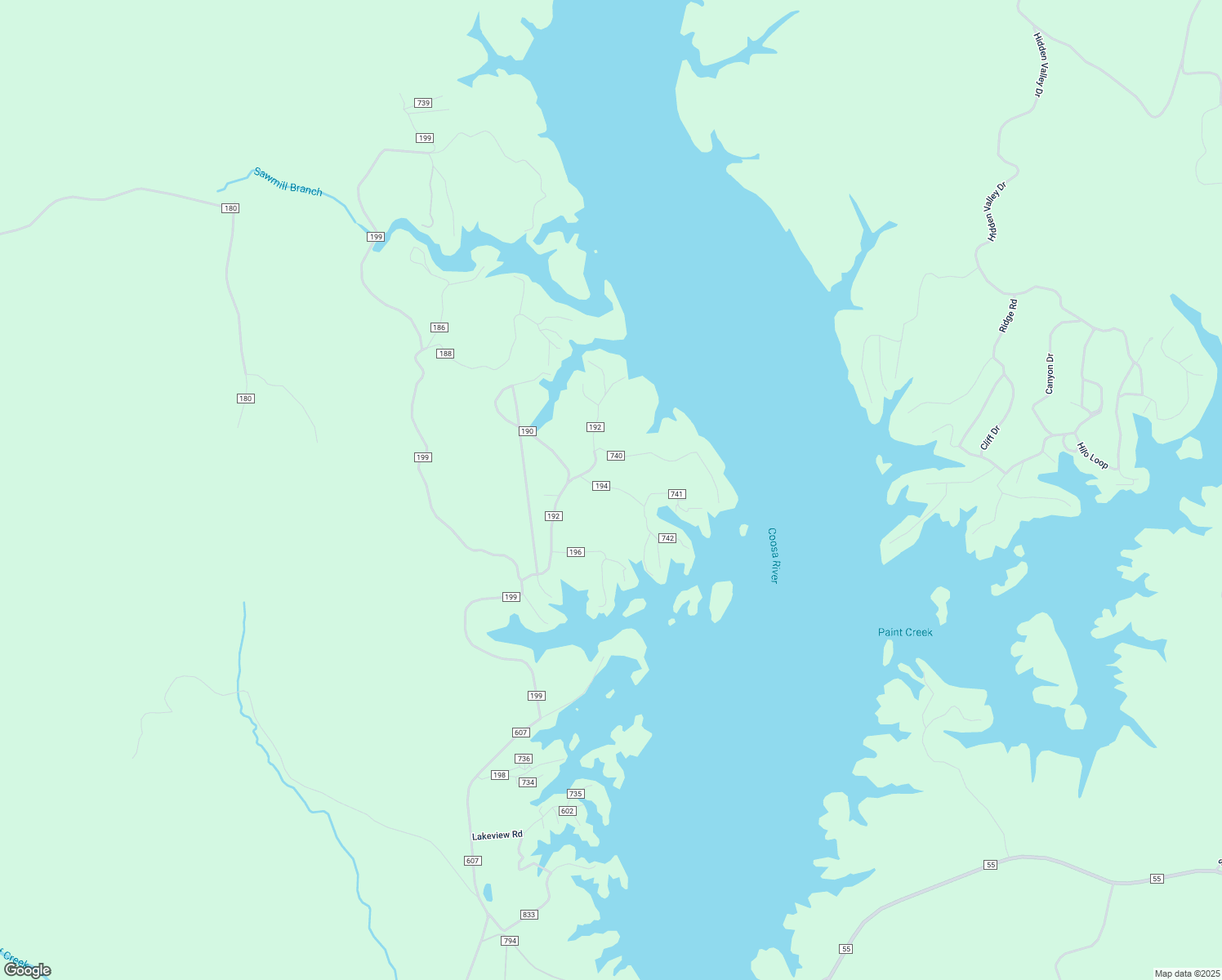 map of restaurants, bars, coffee shops, grocery stores, and more near 1-179 County Road 194 in Clanton