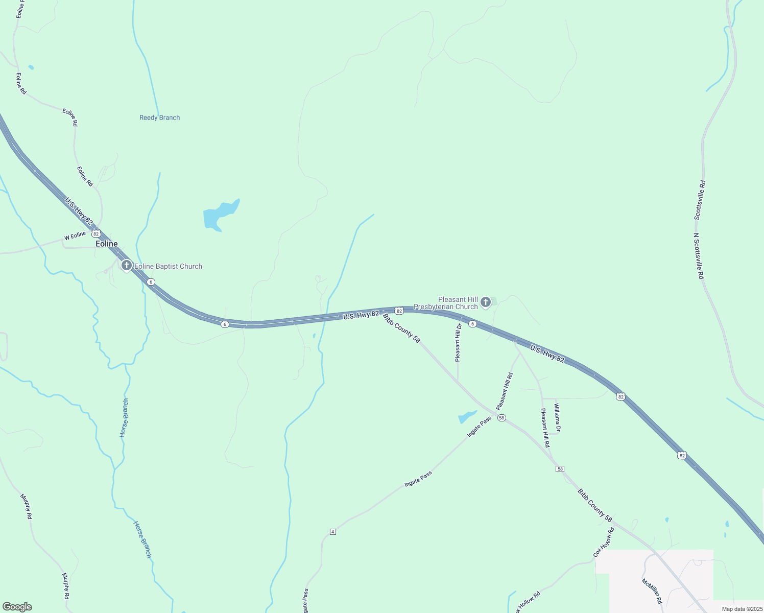 map of restaurants, bars, coffee shops, grocery stores, and more near 2583 U.S. 82 in Centreville
