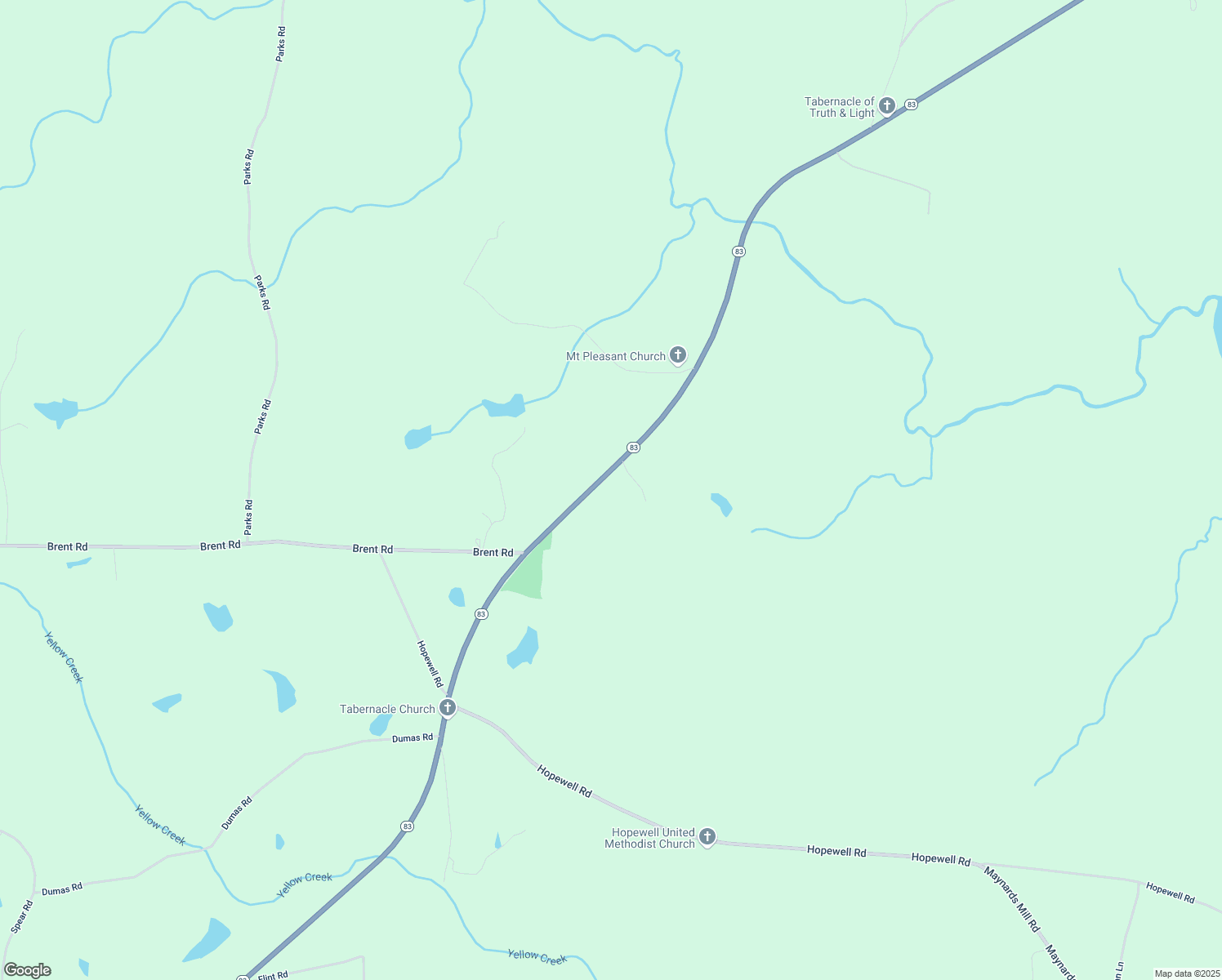 map of restaurants, bars, coffee shops, grocery stores, and more near 2524 Georgia 83 in Forsyth