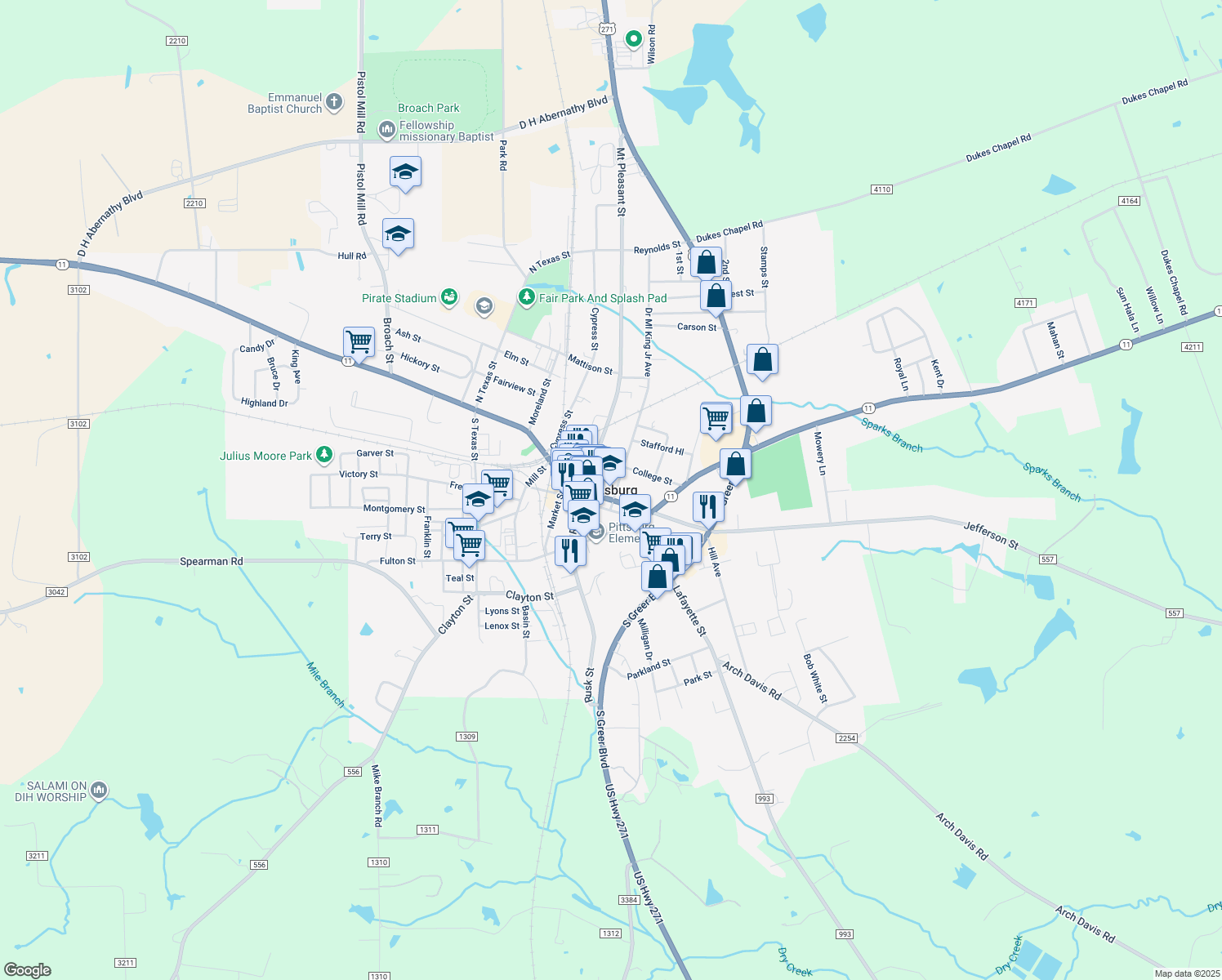 Pittsburg TX Walk Score