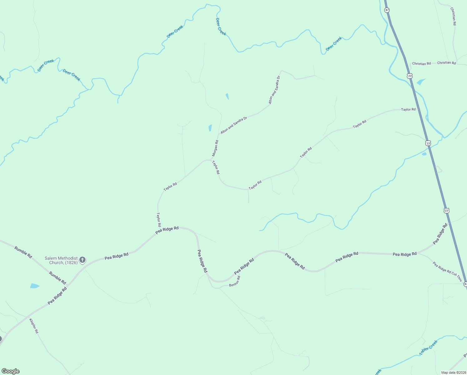 map of restaurants, bars, coffee shops, grocery stores, and more near 739 Taylor Road in Juliette