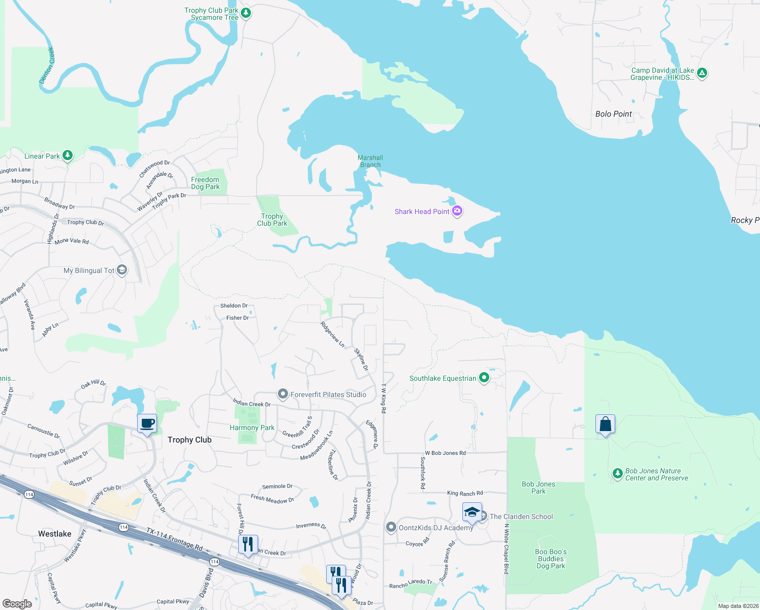 map of restaurants, bars, coffee shops, grocery stores, and more near 312 Eagles Court in Roanoke