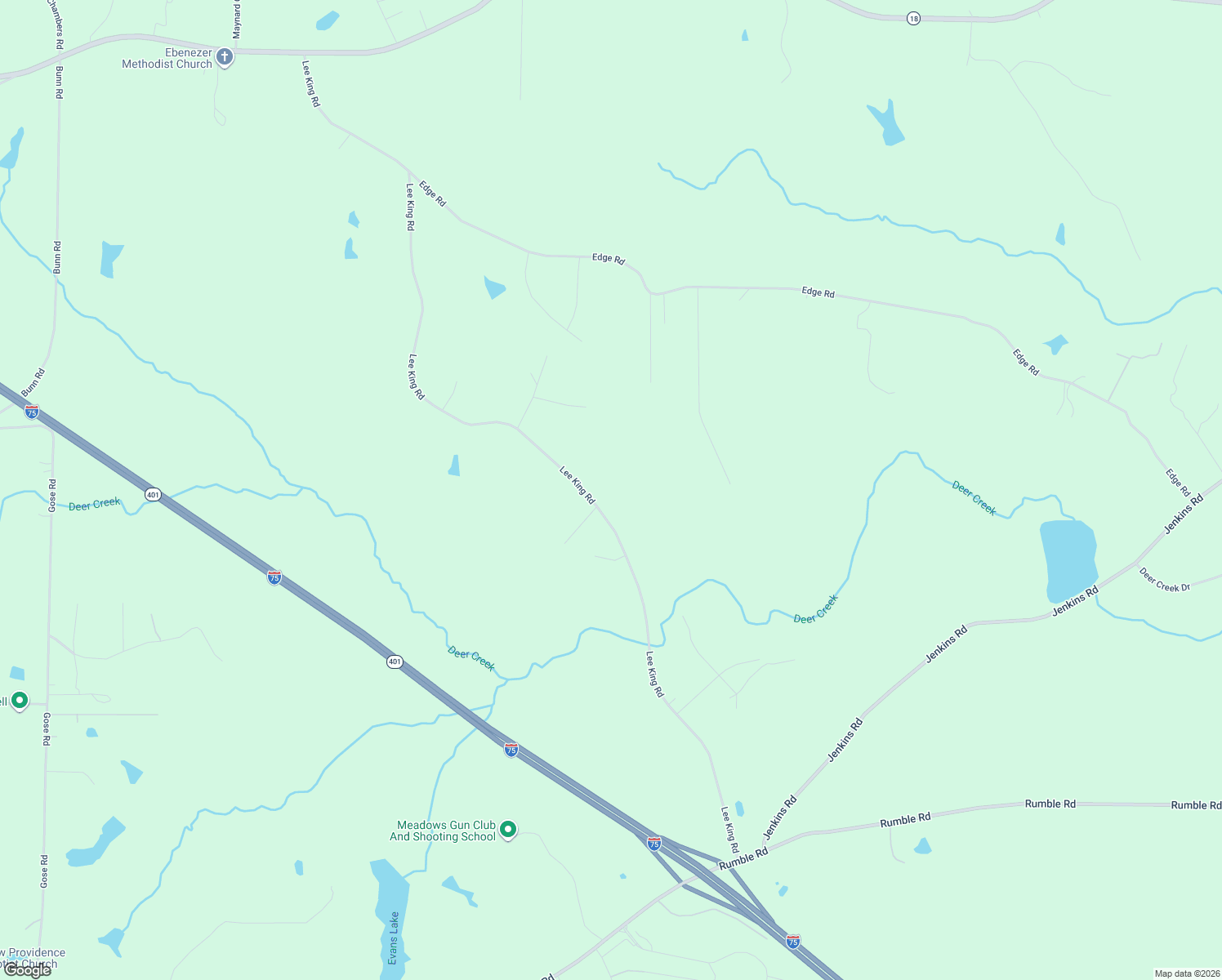 map of restaurants, bars, coffee shops, grocery stores, and more near 910 Lee King Road in Forsyth