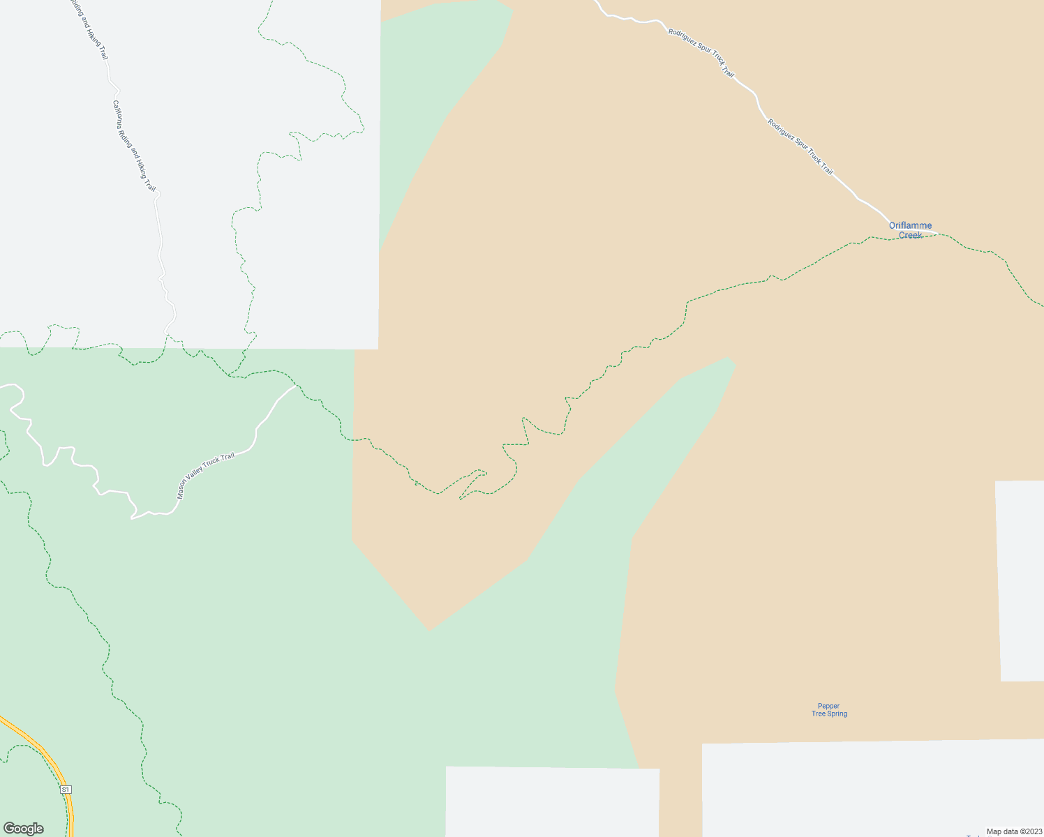 map of restaurants, bars, coffee shops, grocery stores, and more near Mason Valley Truck Trail in Julian