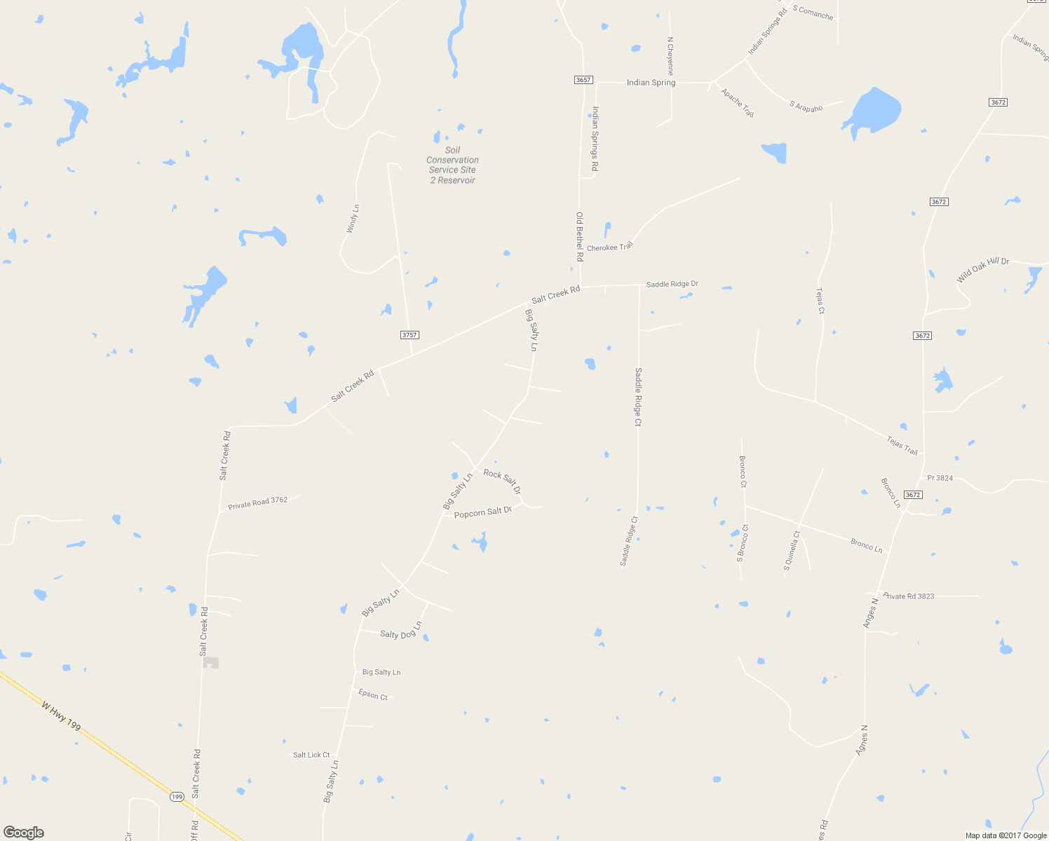 map of restaurants, bars, coffee shops, grocery stores, and more near 117 Morton Court in Springtown