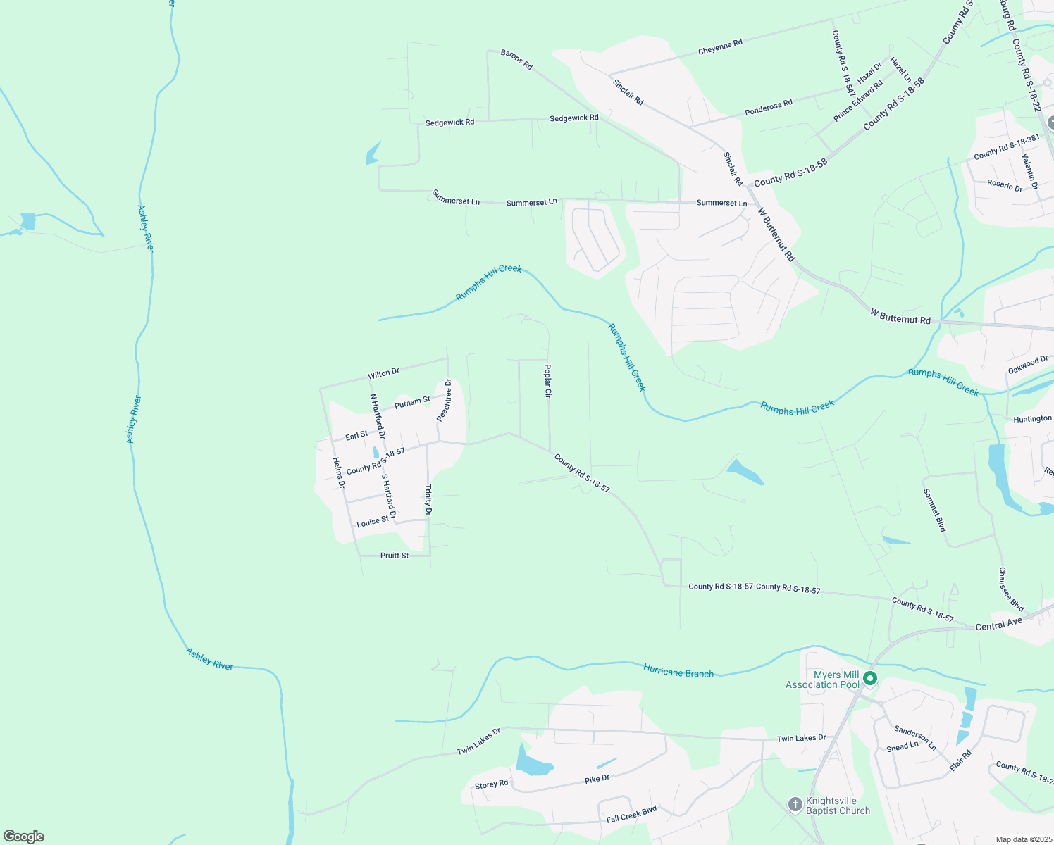 map of restaurants, bars, coffee shops, grocery stores, and more near 219 Poplar Circle in Summerville