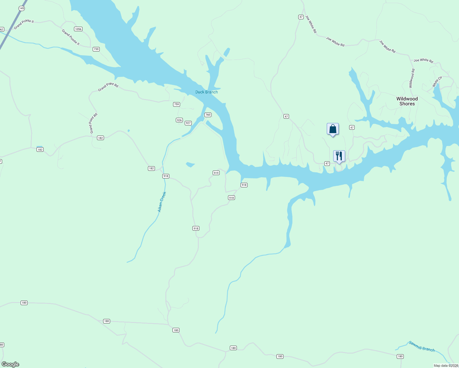 map of restaurants, bars, coffee shops, grocery stores, and more near 364 County Road 13 in Clanton