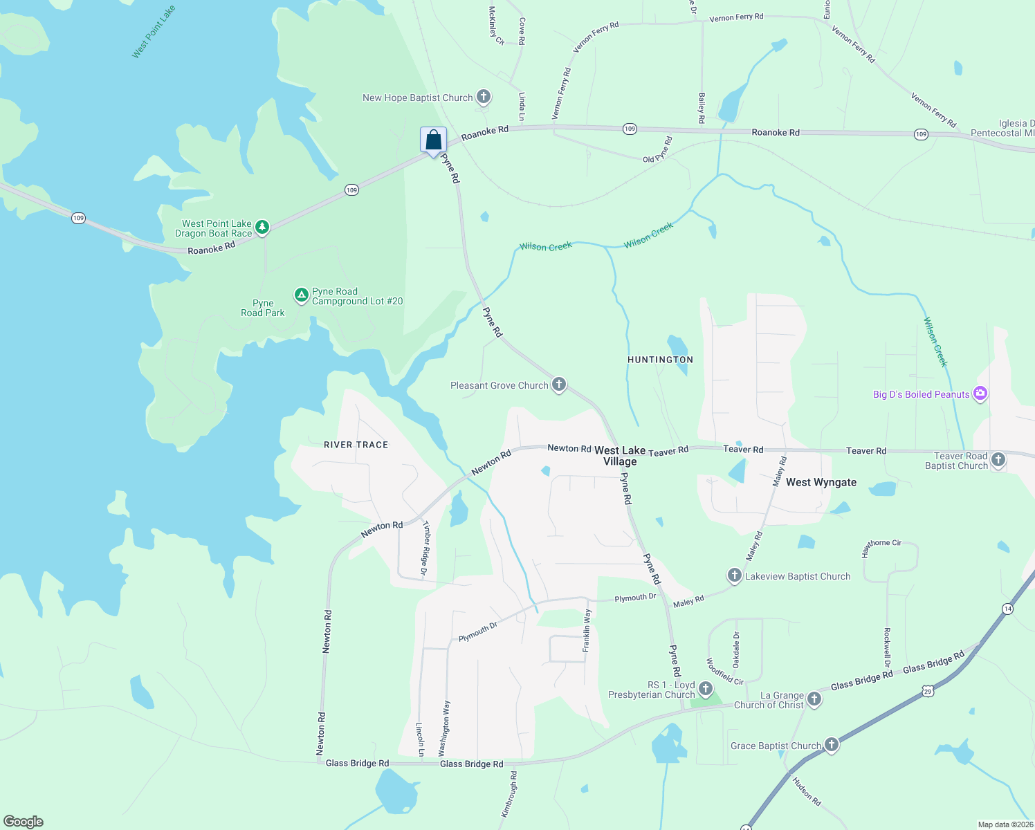 map of restaurants, bars, coffee shops, grocery stores, and more near 198 Heatherbrook Drive in LaGrange