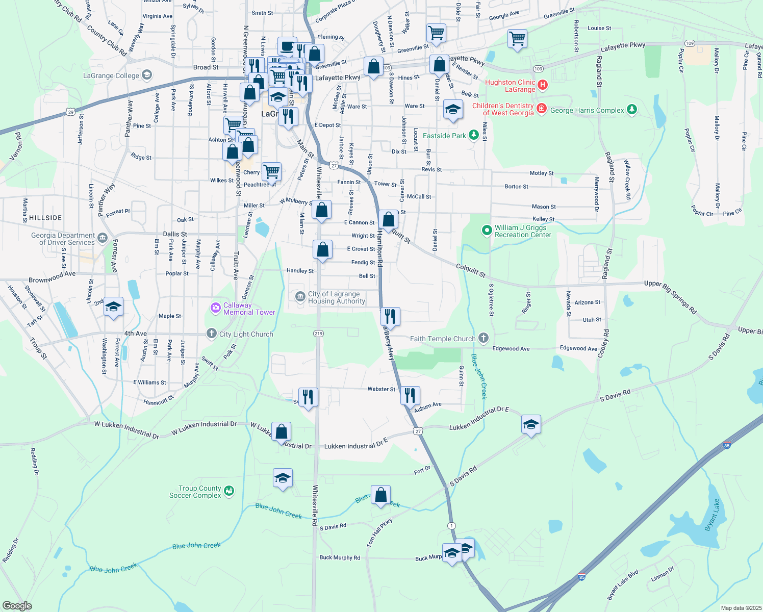 1199 Hamilton Road, LaGrange GA Walk Score