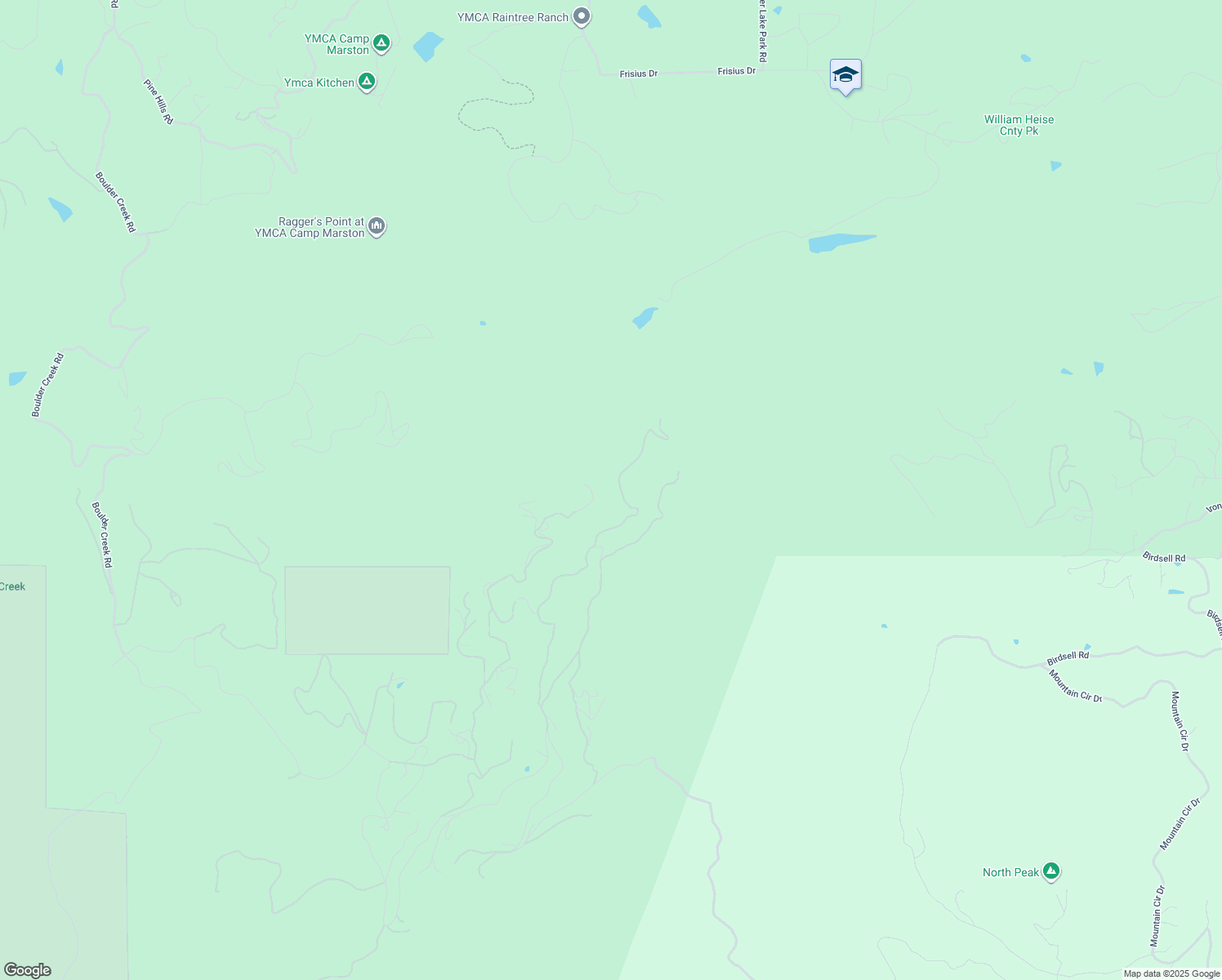 map of restaurants, bars, coffee shops, grocery stores, and more near 5253 Acorn Patch Road in Julian